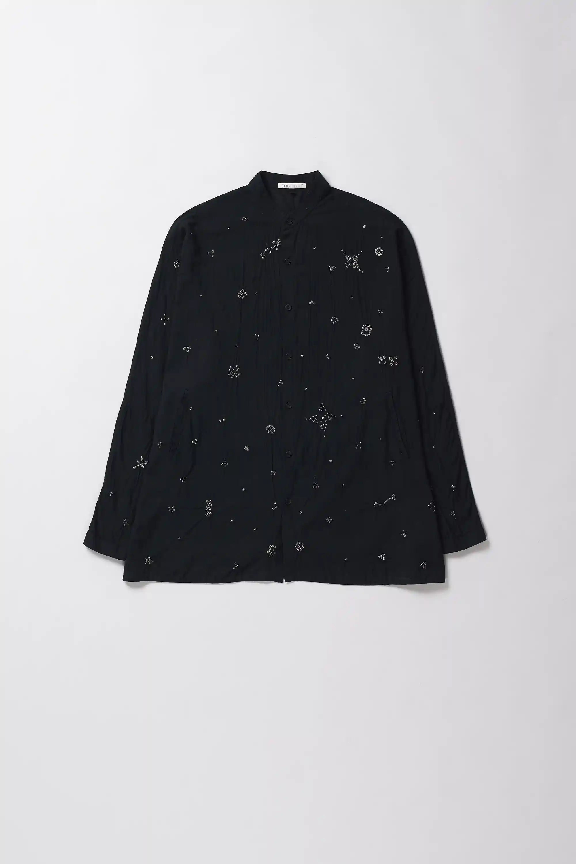 Bandhani Relaxed Shirt in Black