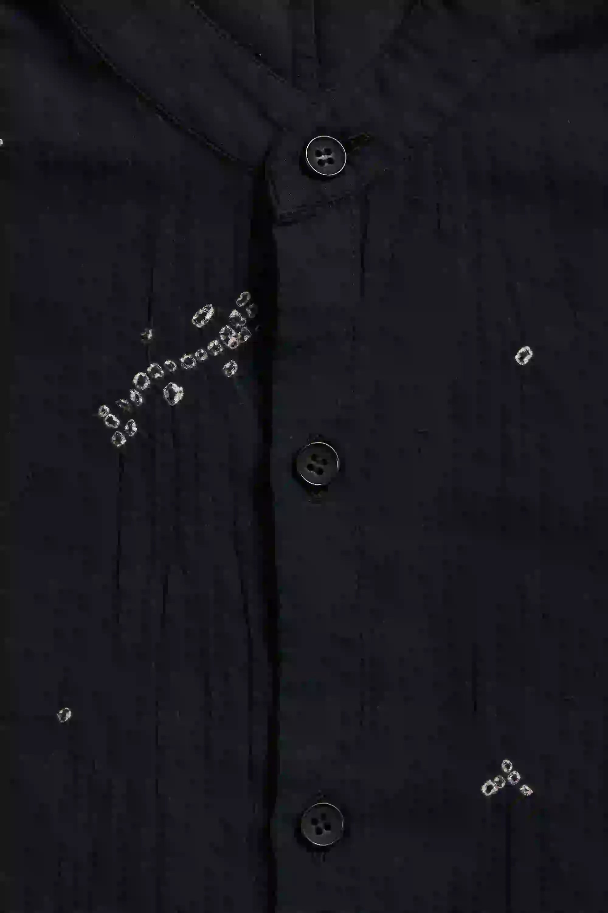 Bandhani Relaxed Shirt in Black