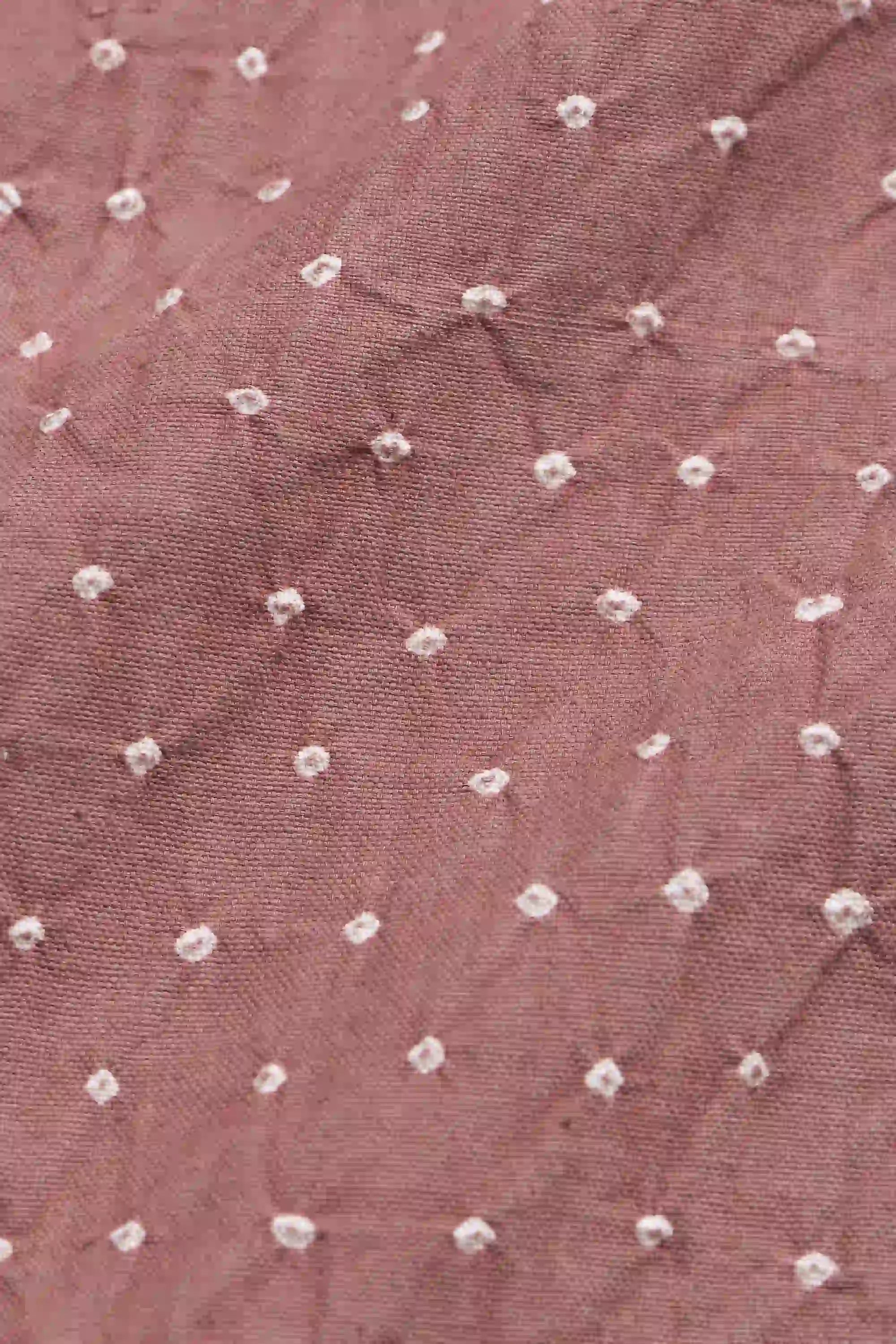 Fabric close-up with bandhani work
