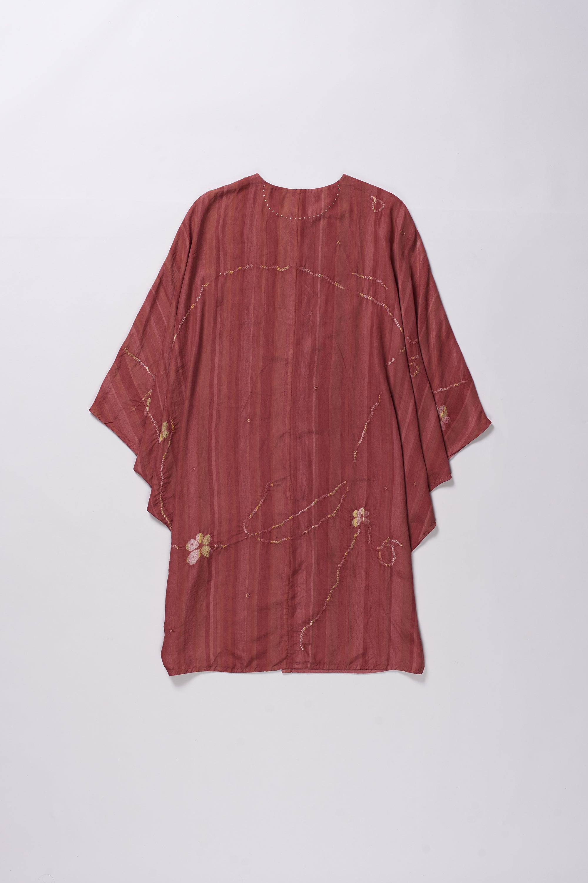 French Rose Bandhani Women Dress