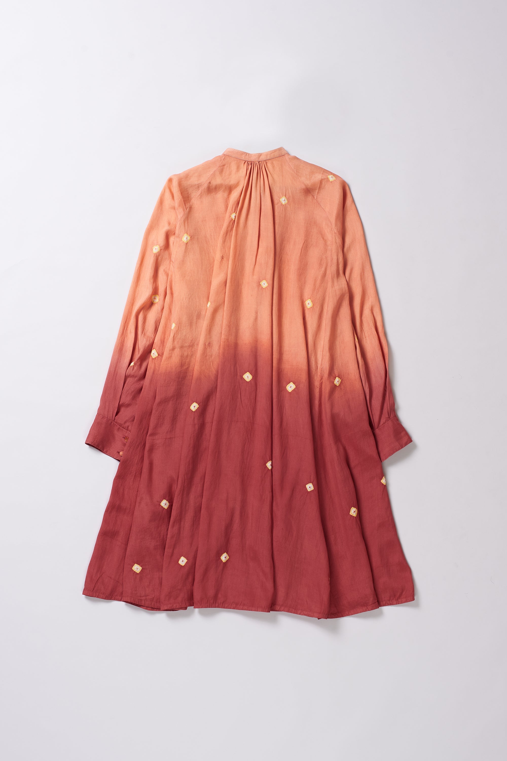 Multi Color Bandhani Silk Dress