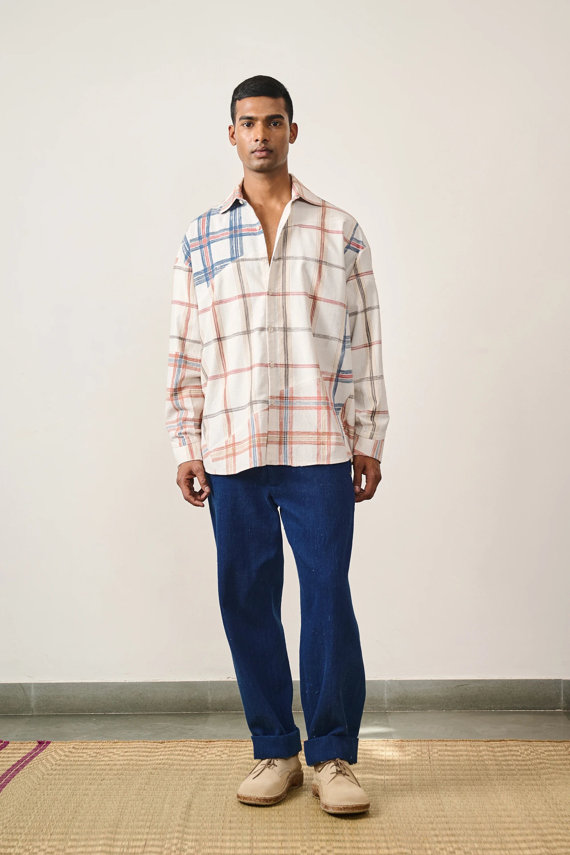 Patchwork Checked Shirt