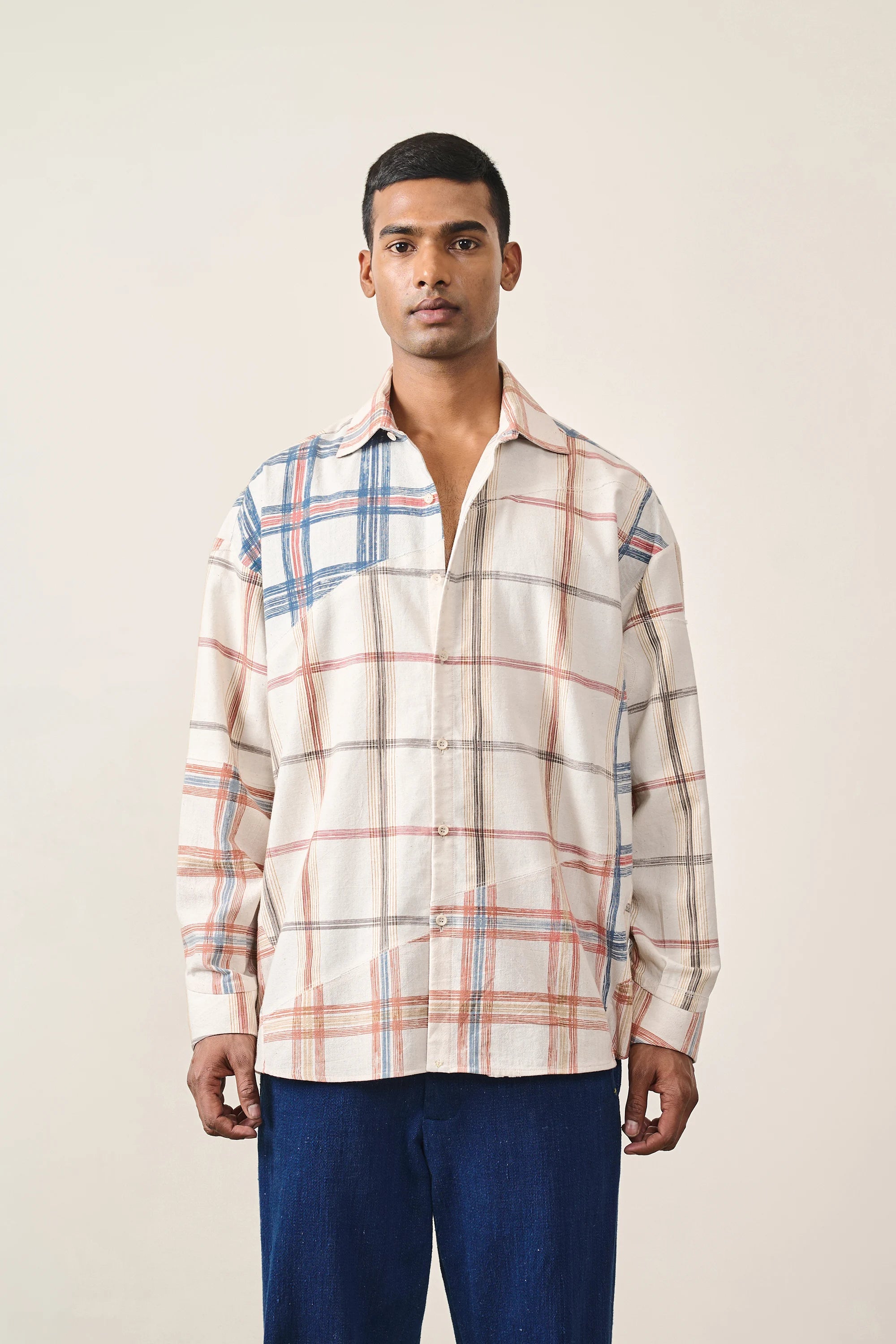 Patchwork Checked Shirt