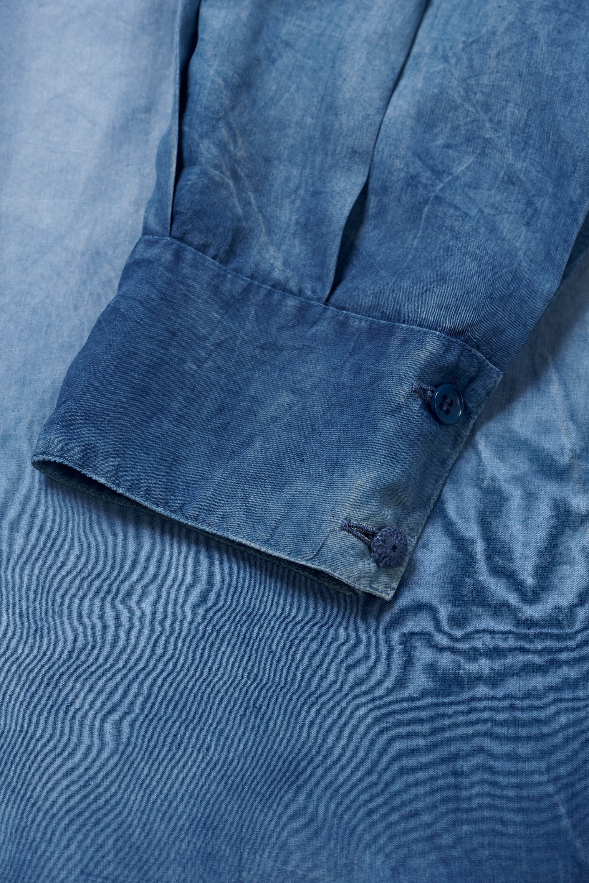 MEDIUM INDIGO SHIBORI SILK DRESS