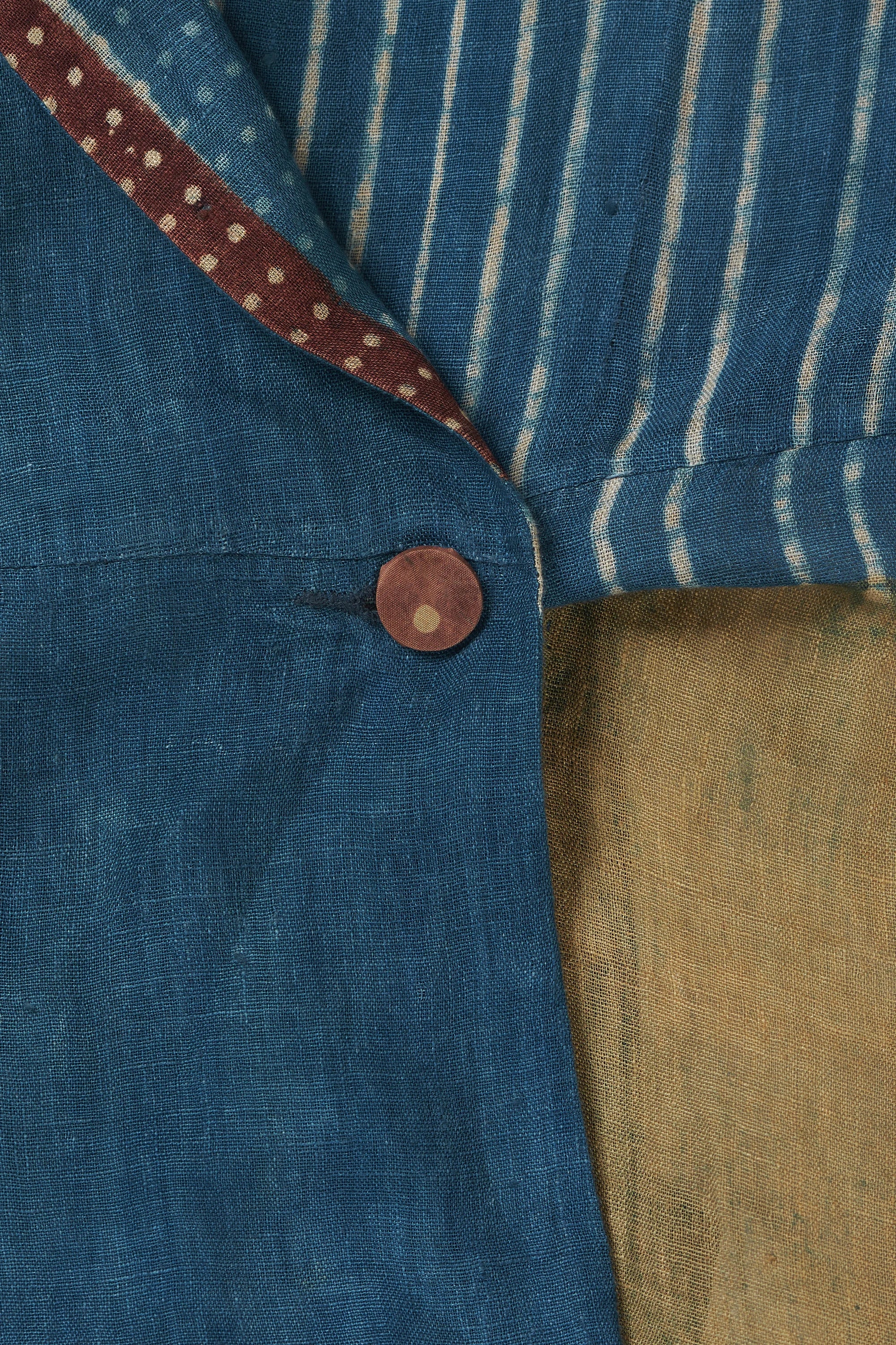 Naomi Linen Jacket with Block Print