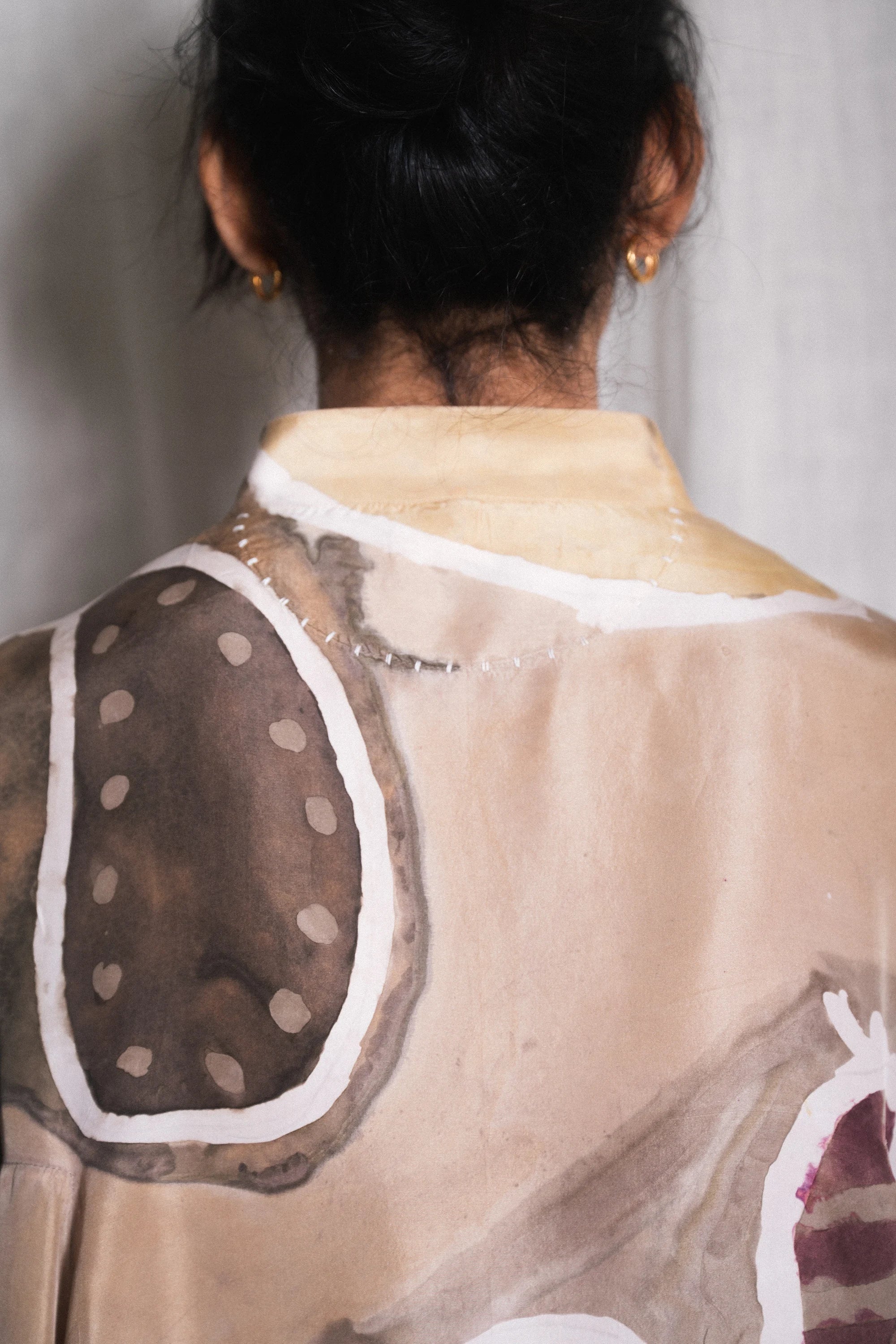 Nkeidn Handpainted Shirt In Silk