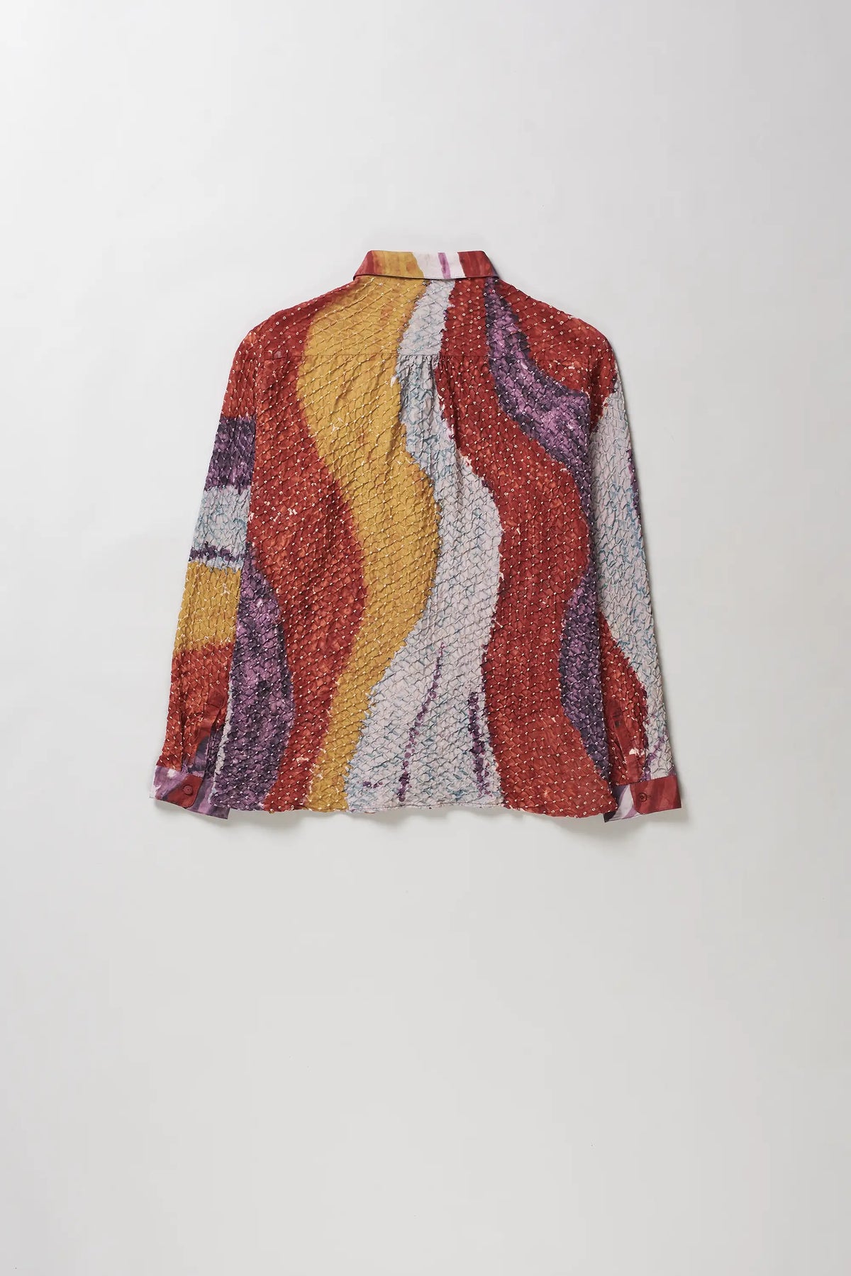 Relaxed Bandhani Shirt in Silk
