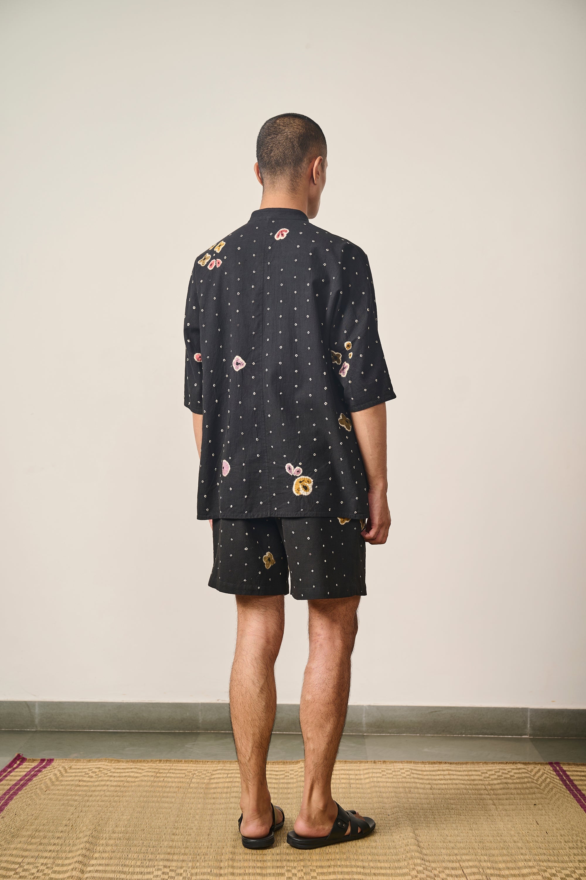 SHIBORI KIMONO HALF SLEEVE SHIRT