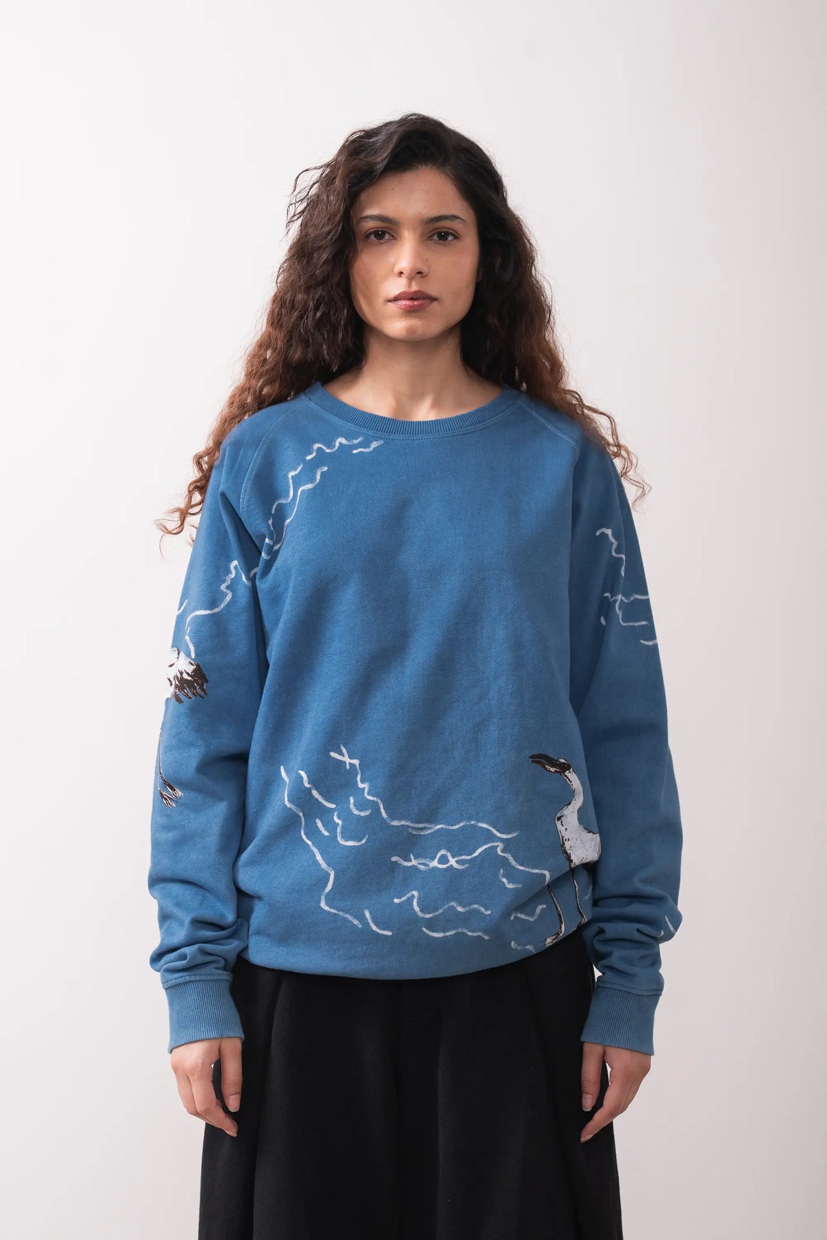 Unisex Handpainted Cotton Sweatshirt