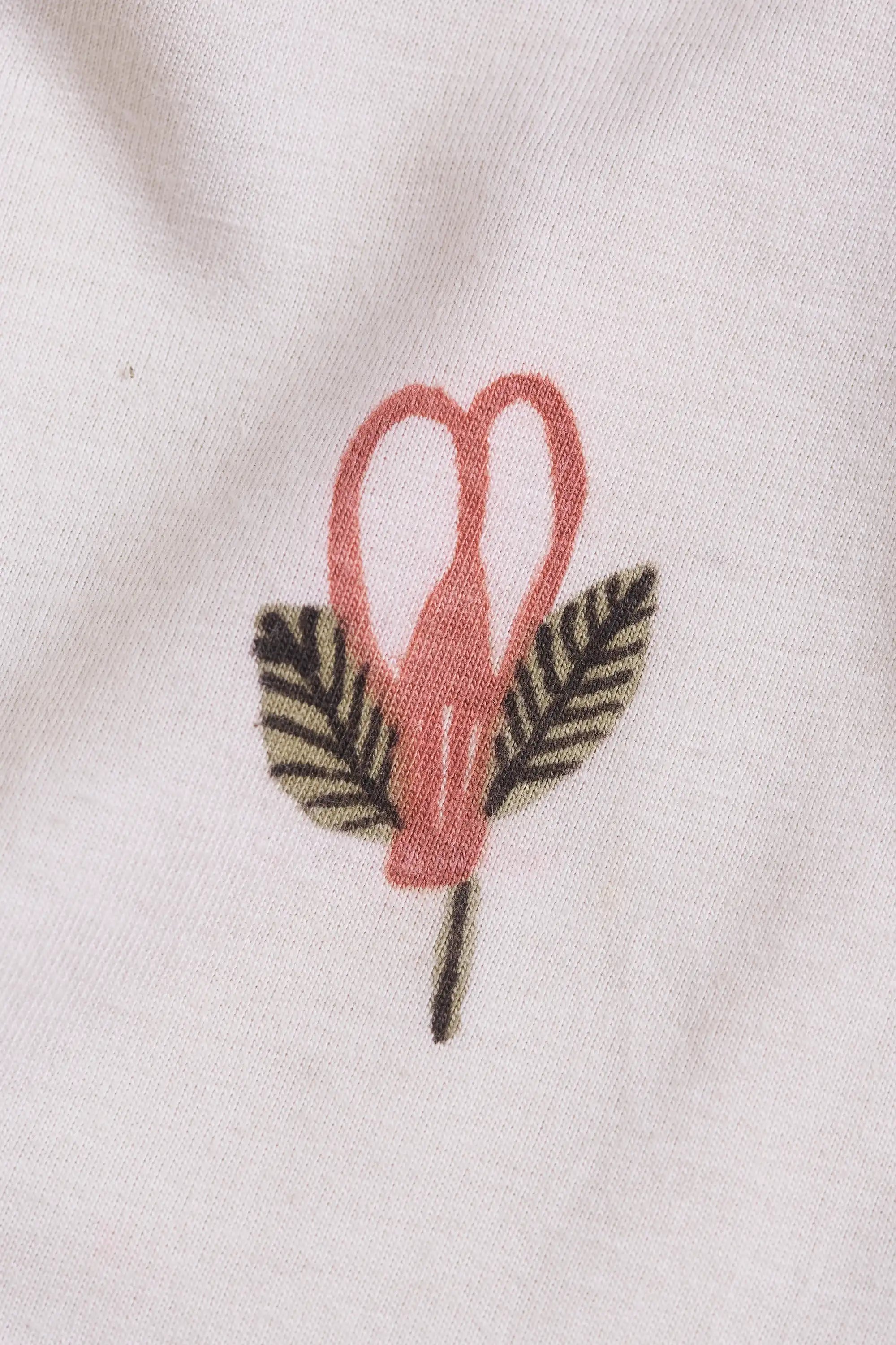 Fabric closeup with hand paint