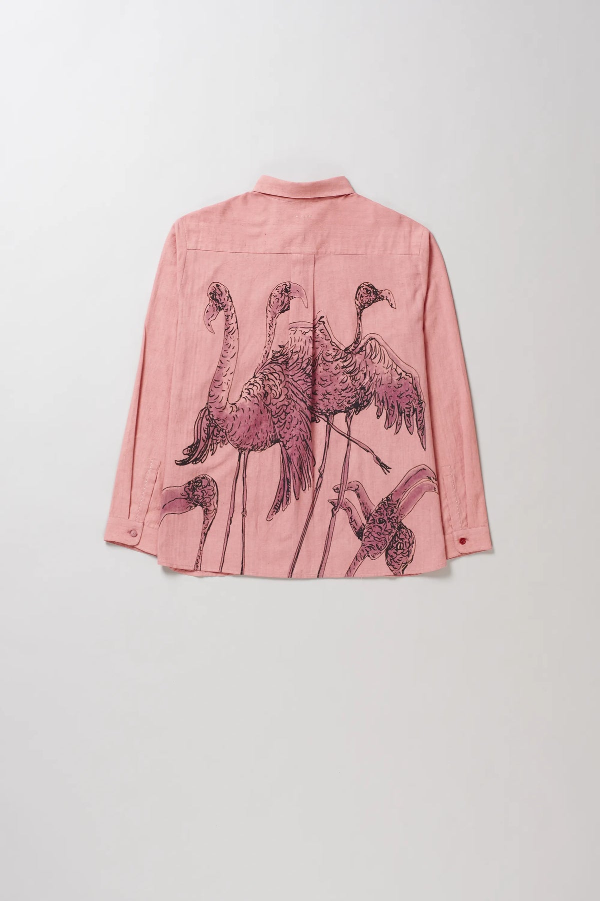 Handpainted Lovers Shirt in Chalk Pink