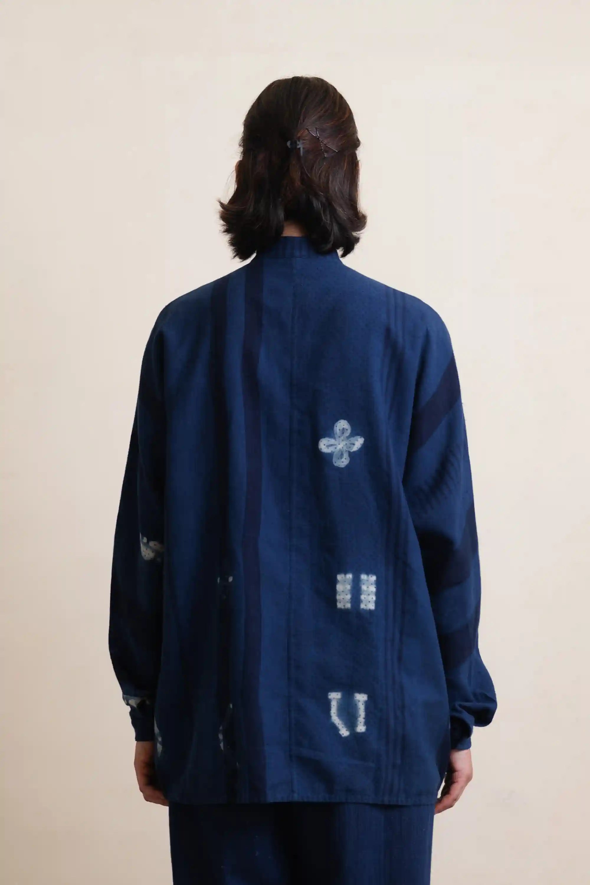 Detailed Nmacca Shirt in Medium Indigo