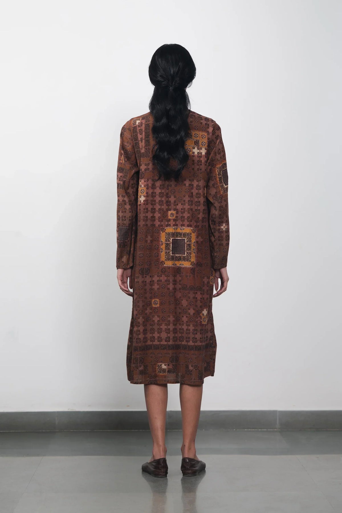Chettinad Inspired Dress with Shibori