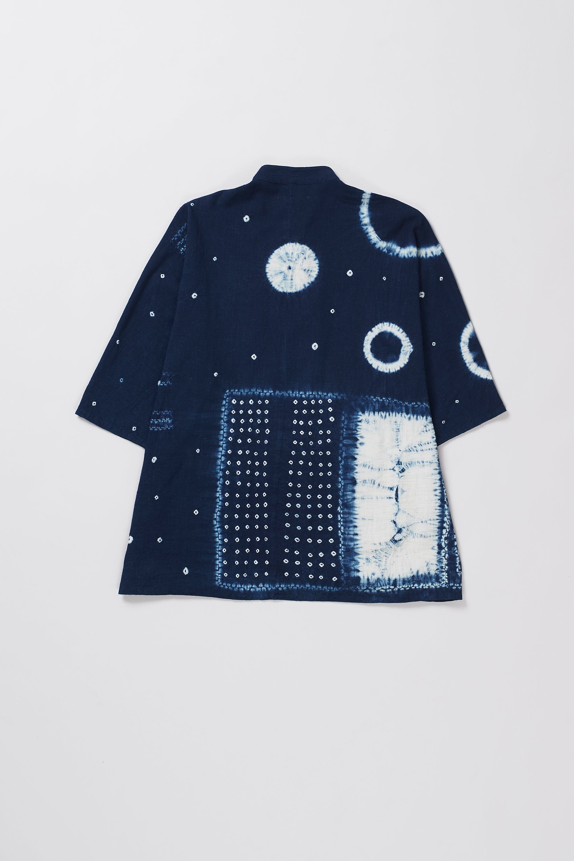 Shibori Kimono Half Sleeve Shirt