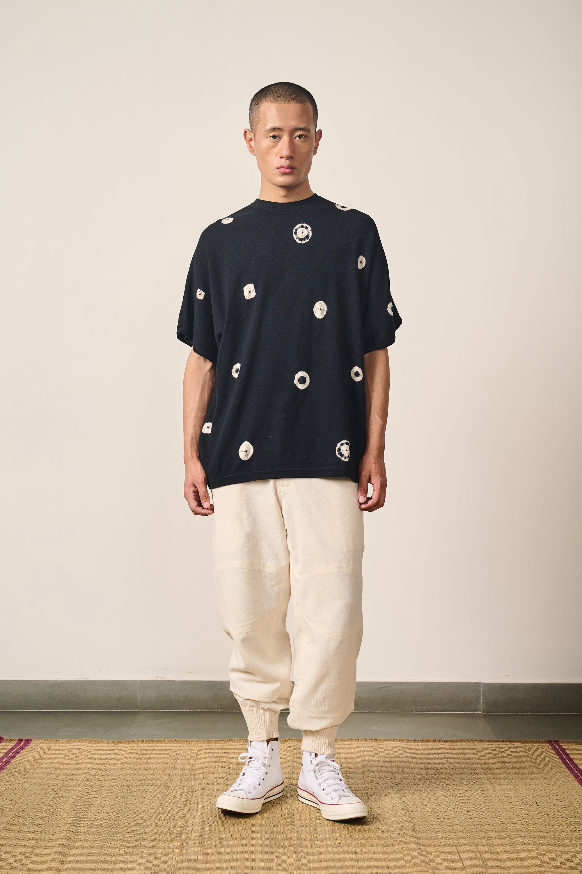 BLACK RELAXED FIT T-SHIRT