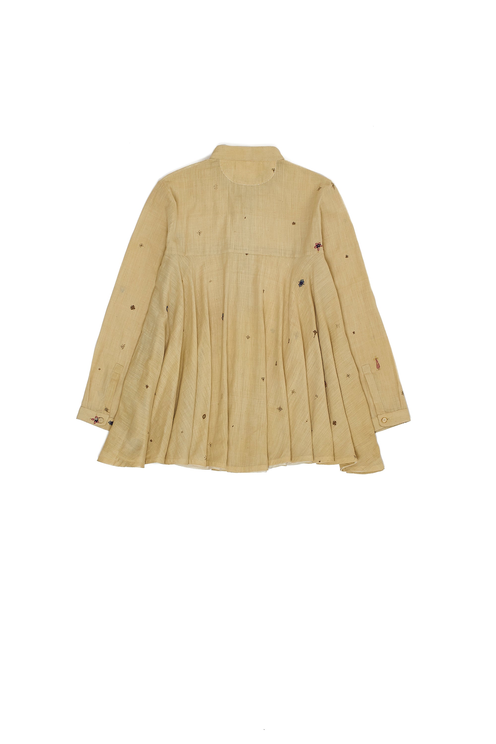 WHISKEY GOLD COTTON WOMEN SHIRT DRESS