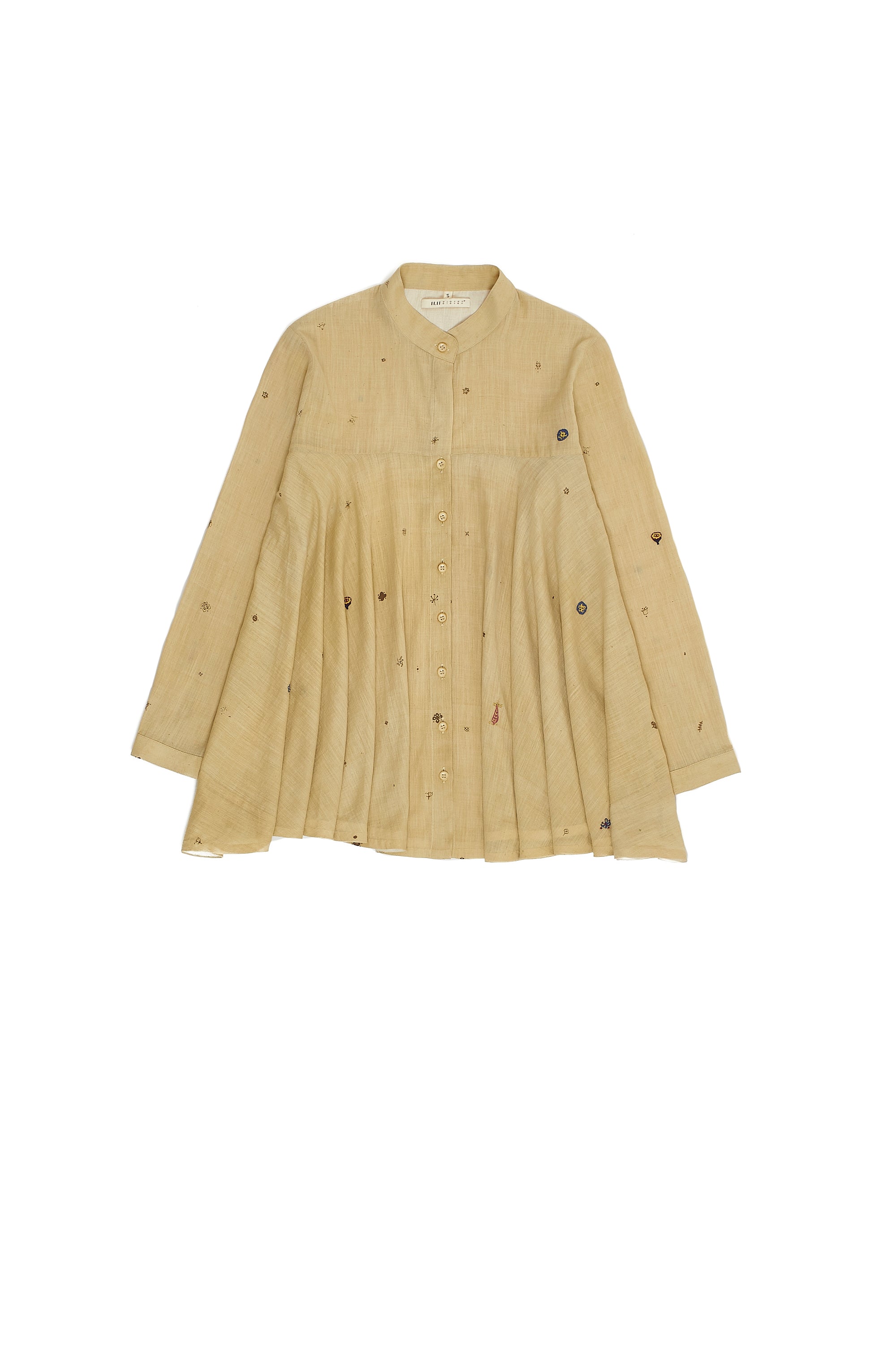 WHISKEY GOLD COTTON WOMEN SHIRT DRESS