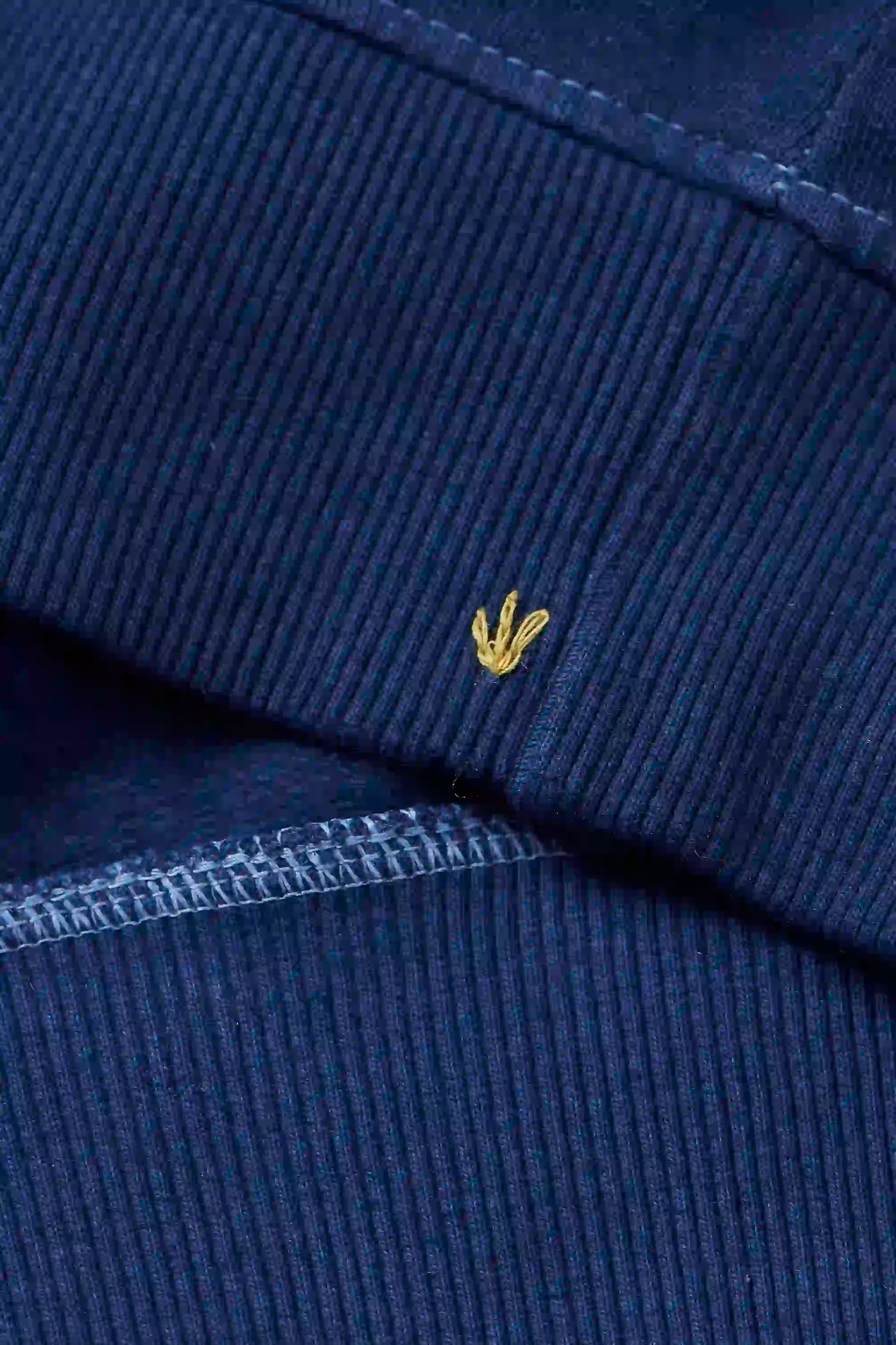 Patchwork Sweatshirt in Shades of Indigo