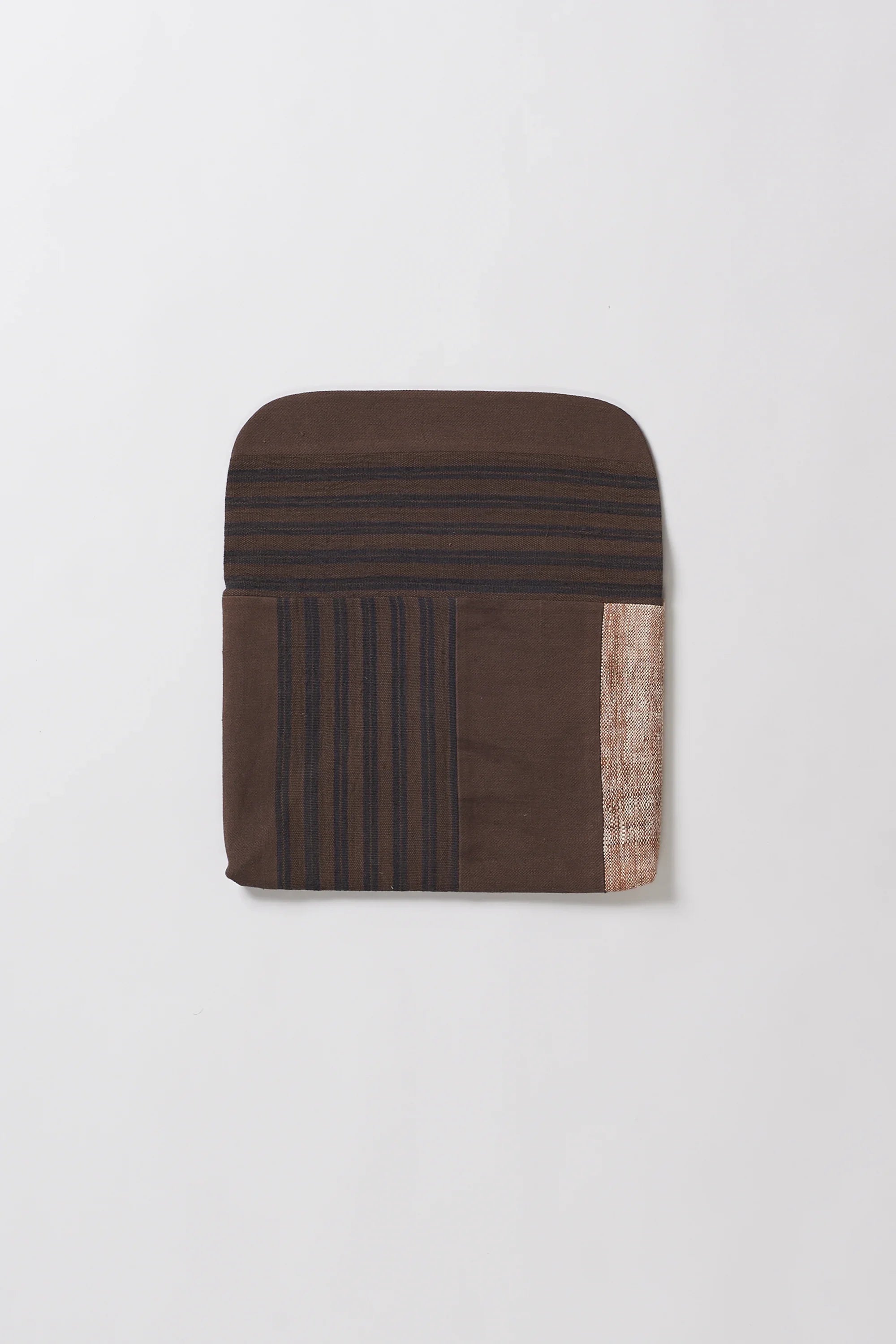 Patchwork Laptop Sleeve in Burnt Umber