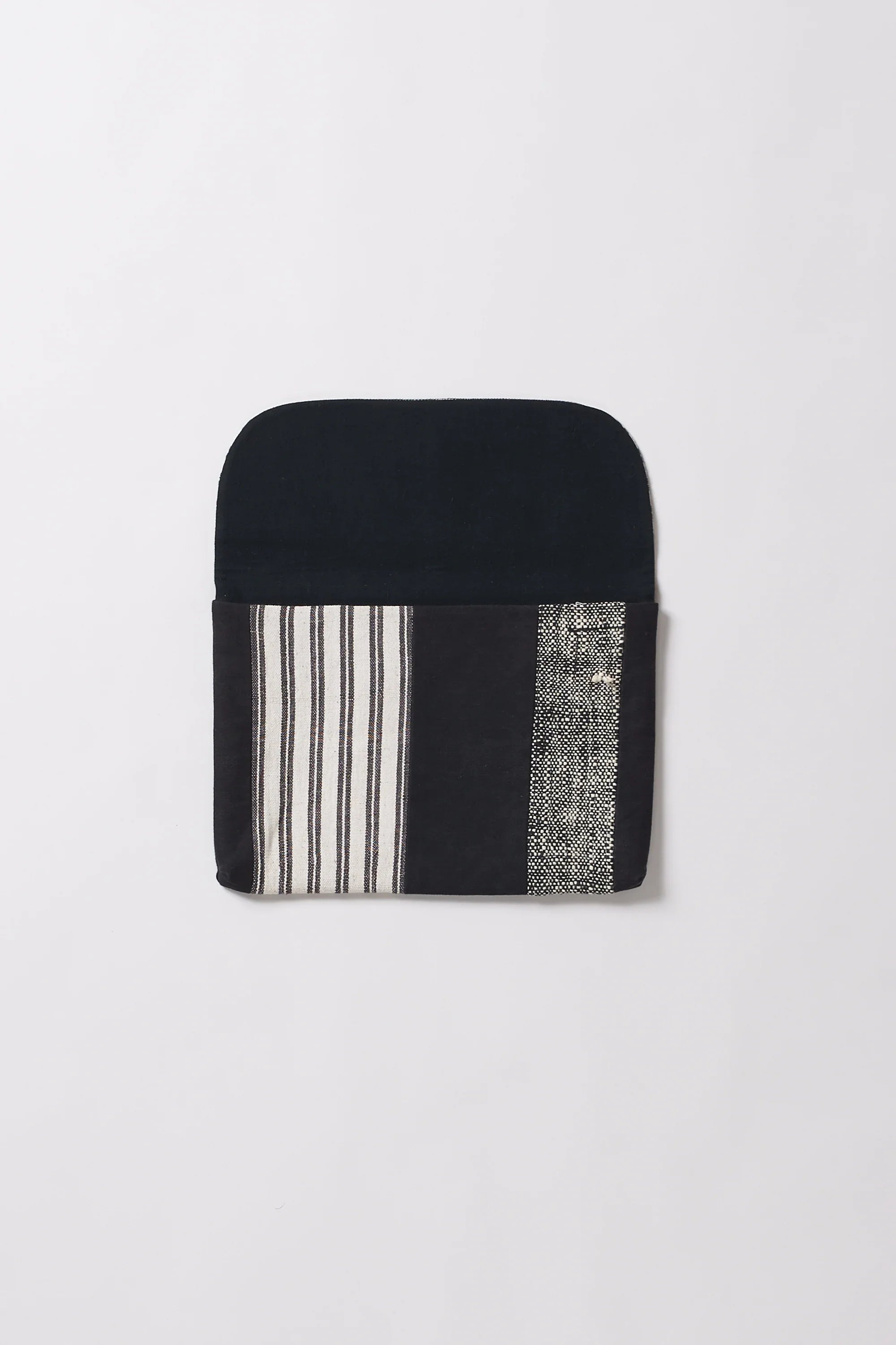 Patchwork Laptop Sleeve in Black