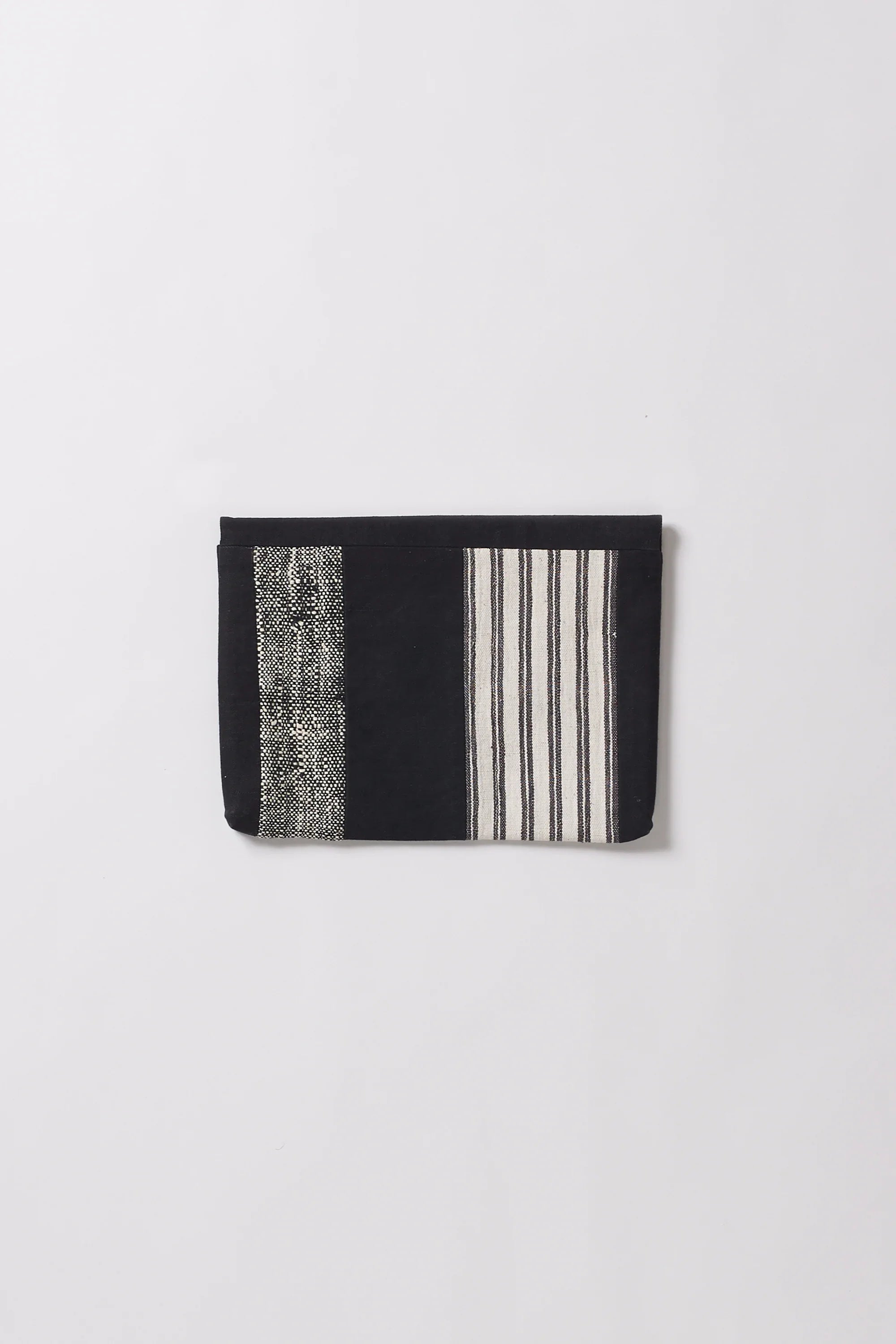 Patchwork Laptop Sleeve in Black
