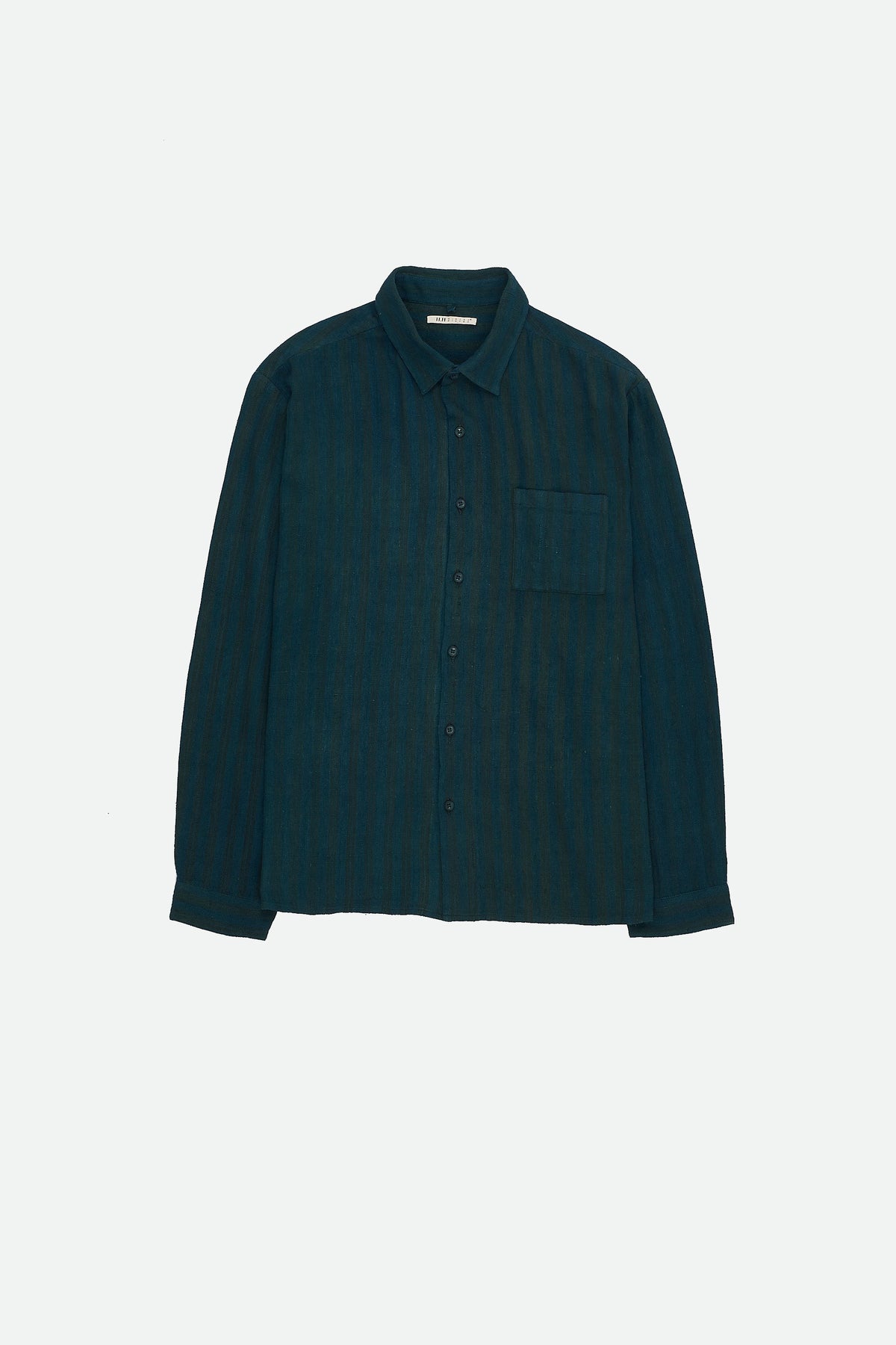 Yarn Dyed Cotton Shirt Bottle Green