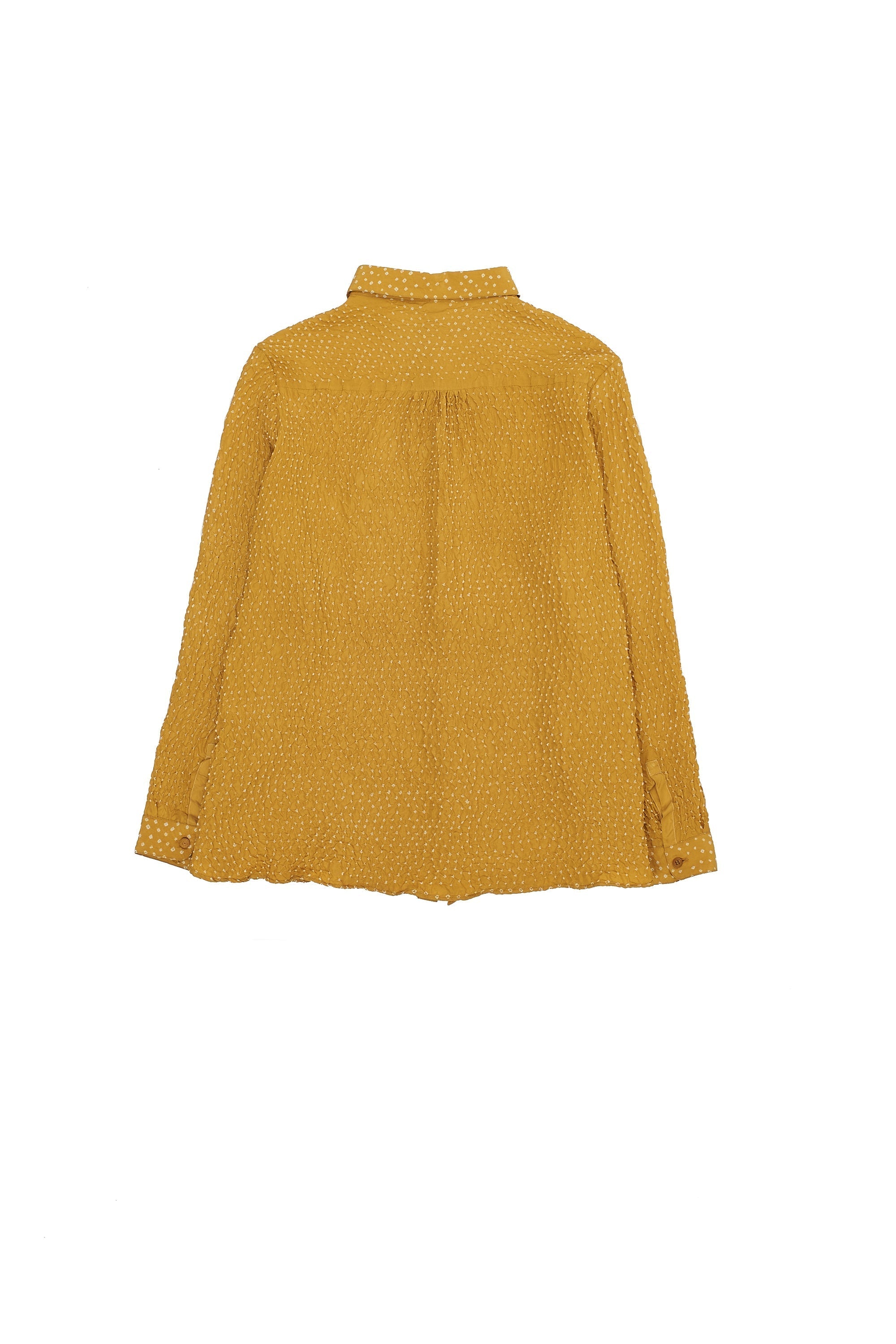 Mango Yellow Bandhani Relaxed Shirt