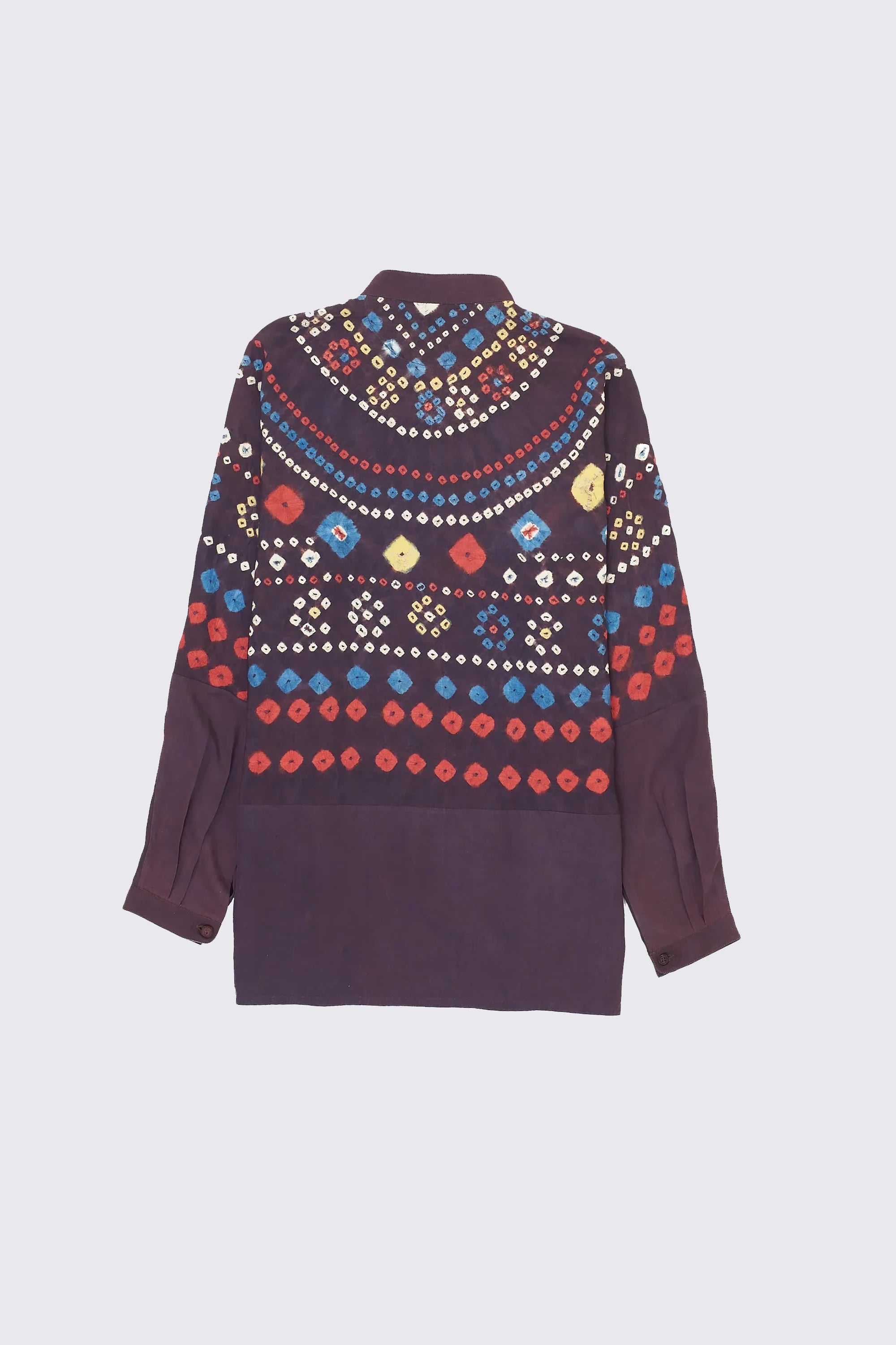 Silk Shirt in Multi Color Bandhani