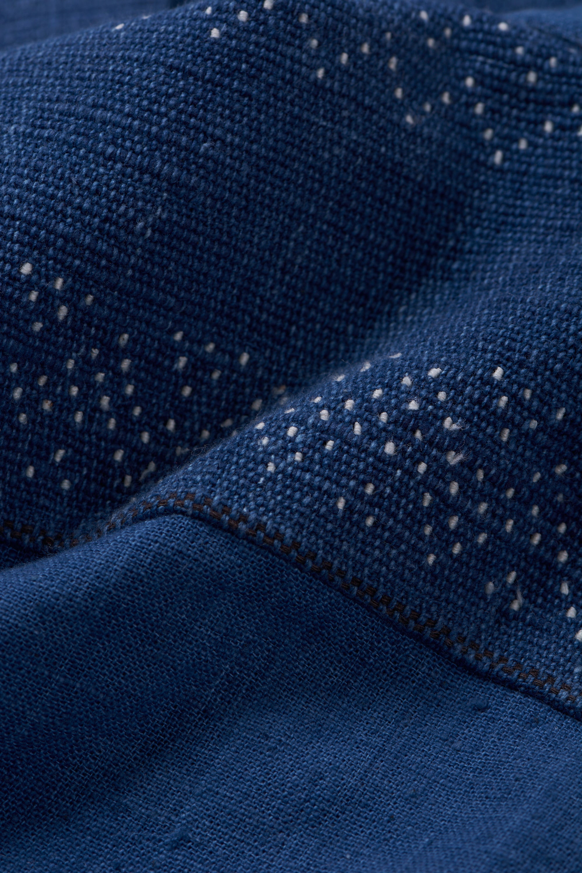 TANGALIYA CONCEALED PLACKET SHIRT IN MEDIUM INDIGO