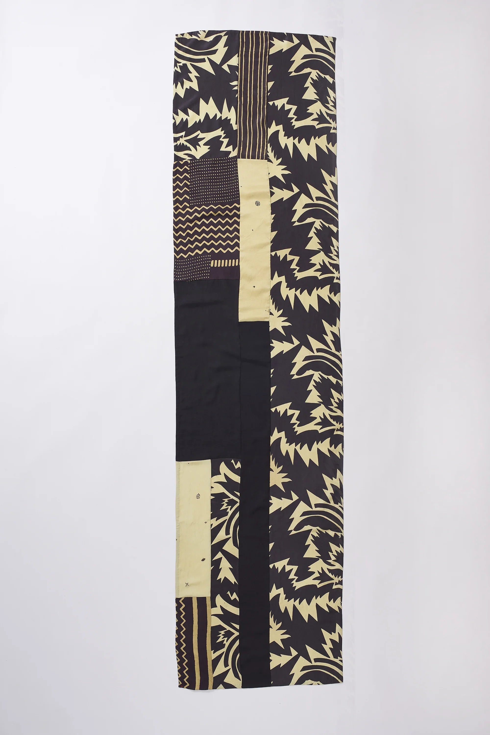 Patchwork Rectangular Scarf in Silk