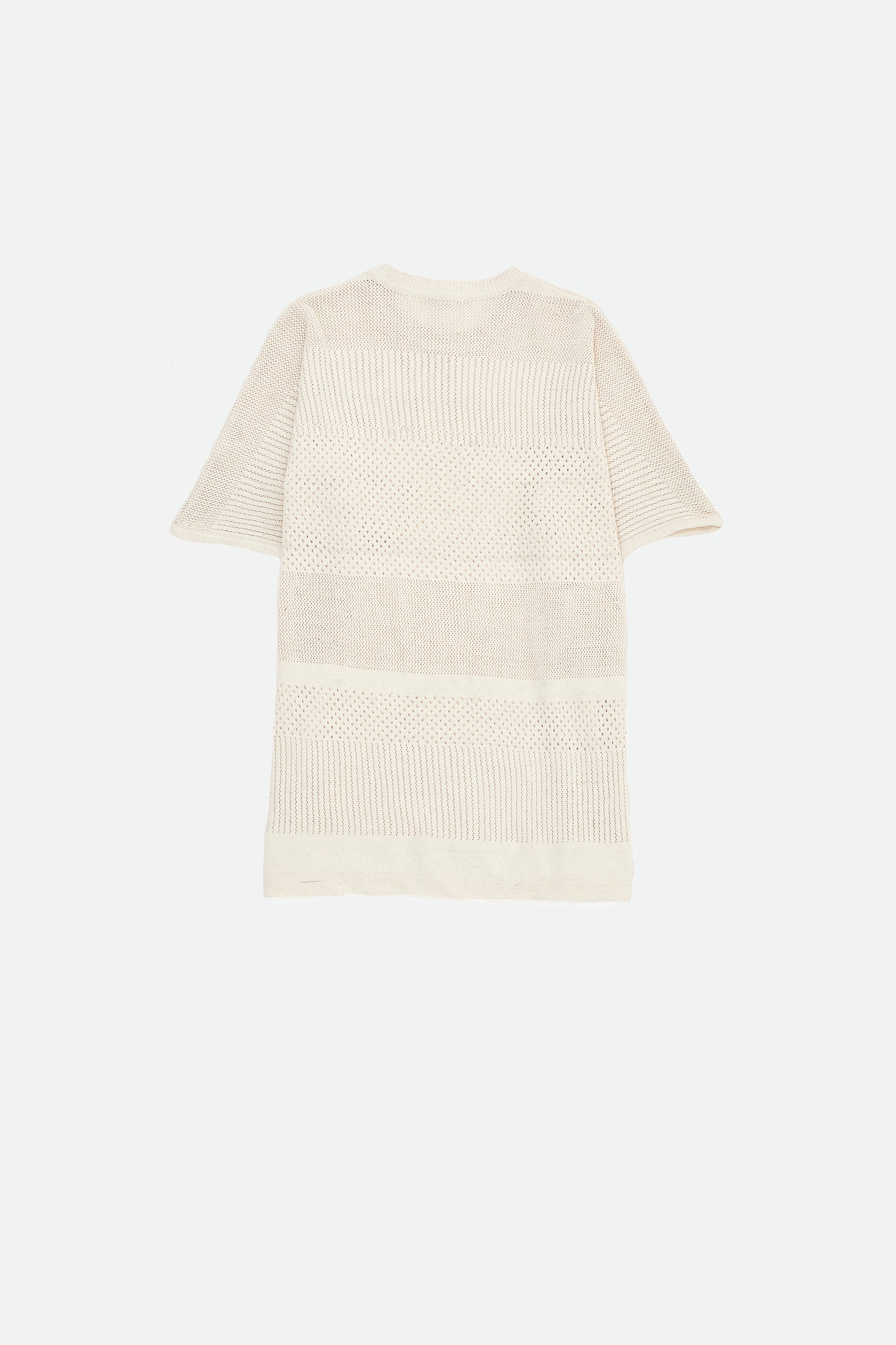 Undyed Cotton Knitted T-Shirt