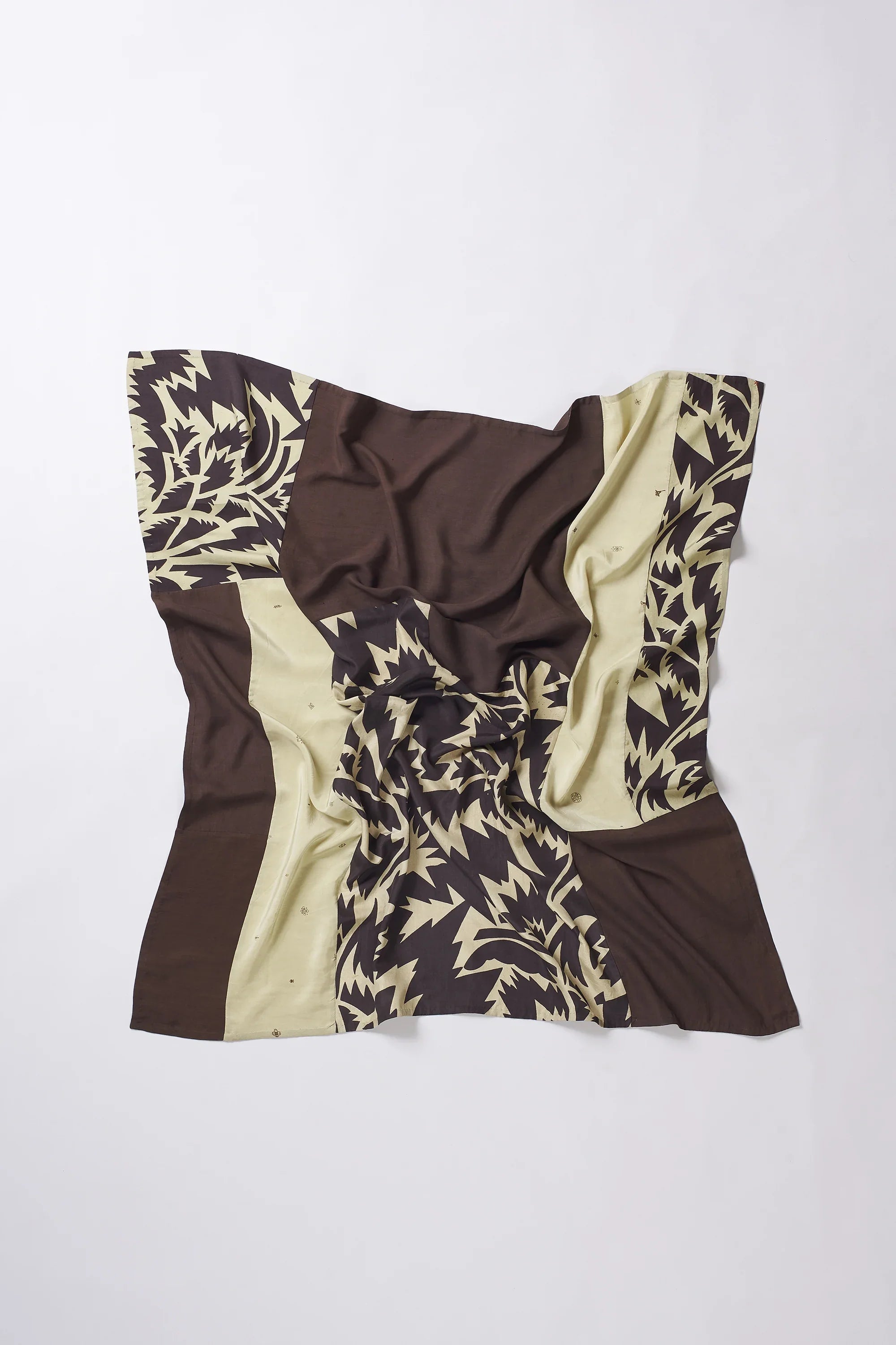 Patchwork Square Scarf in Silk