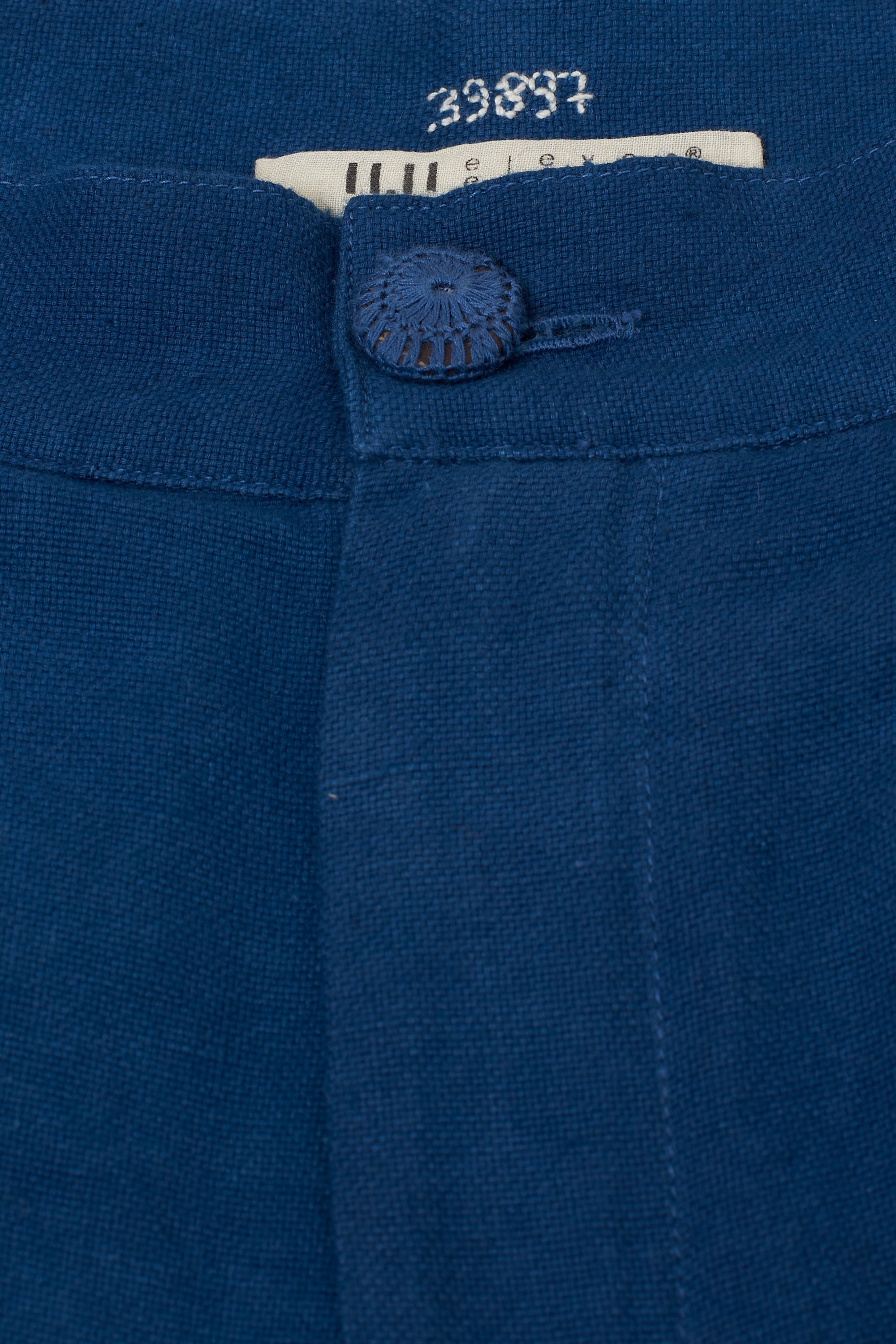 Fabric close-up with button