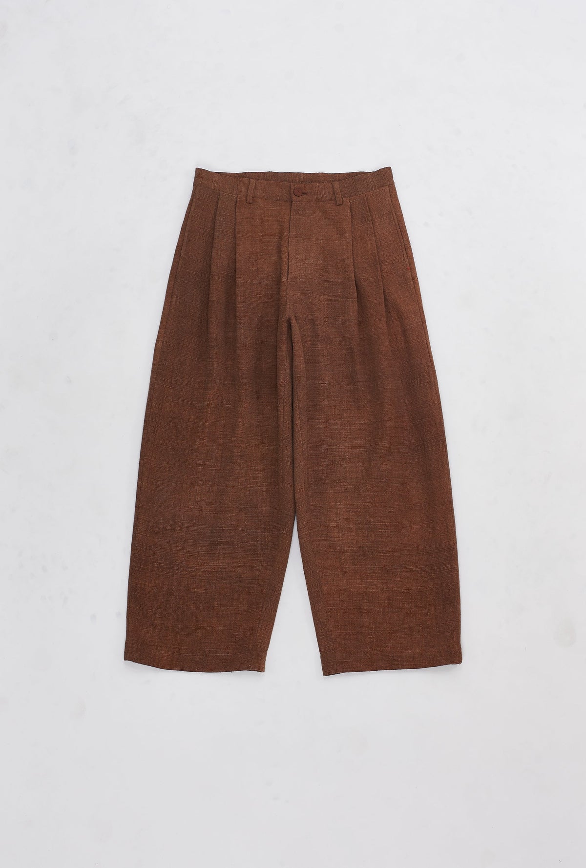 Wide-Leg Pleated Pant in Filter Coffee