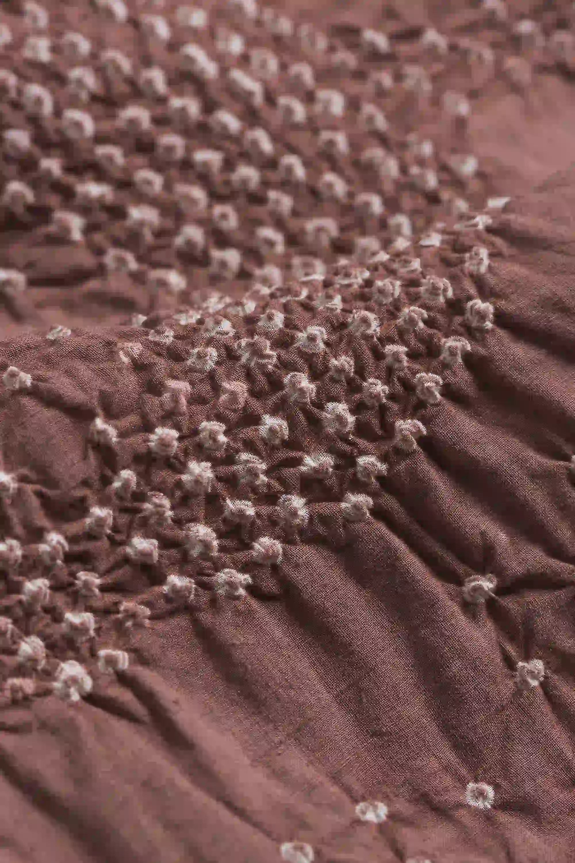 Fabric close-up with bandhani work
