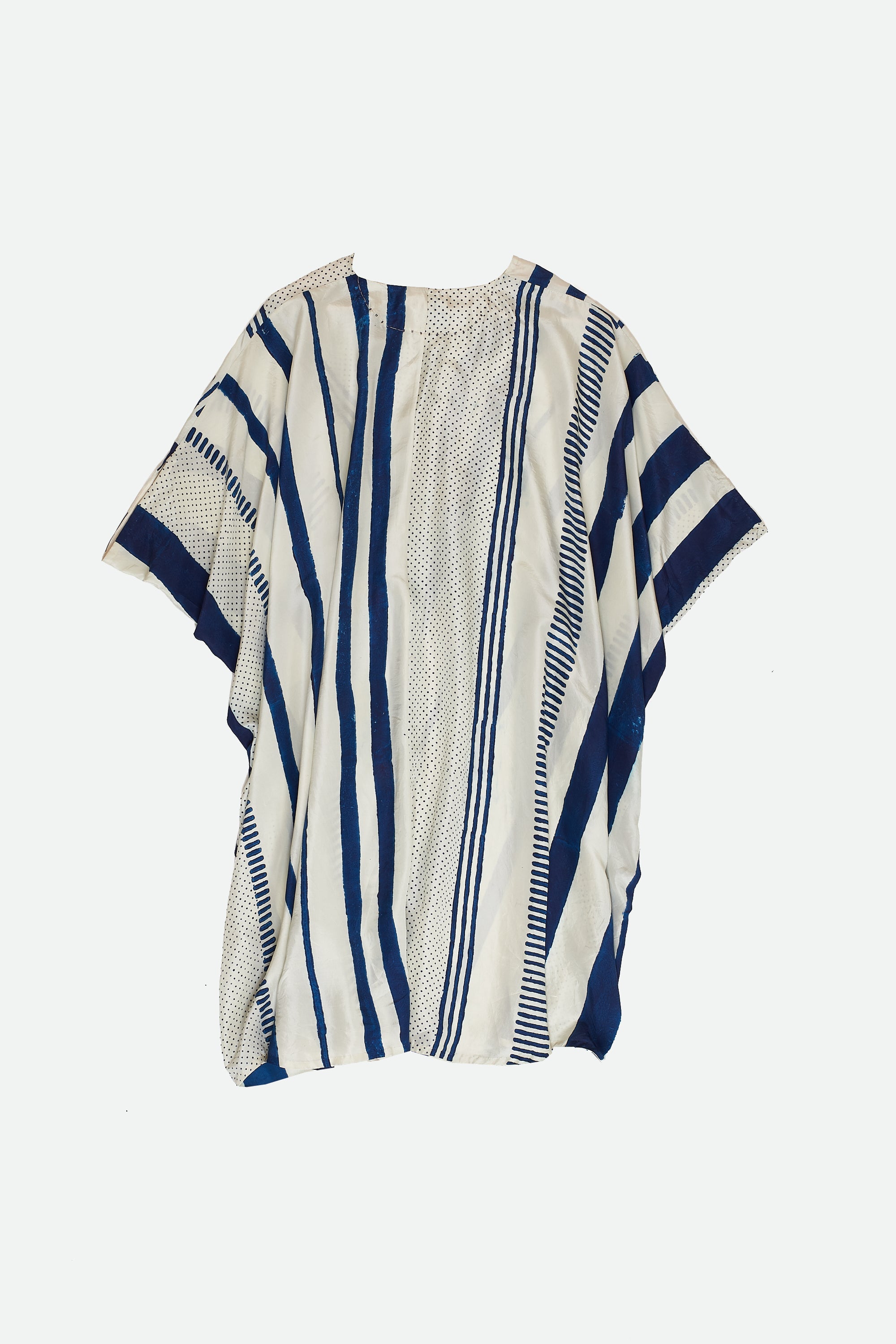 Block Printed Soft Silk Dress