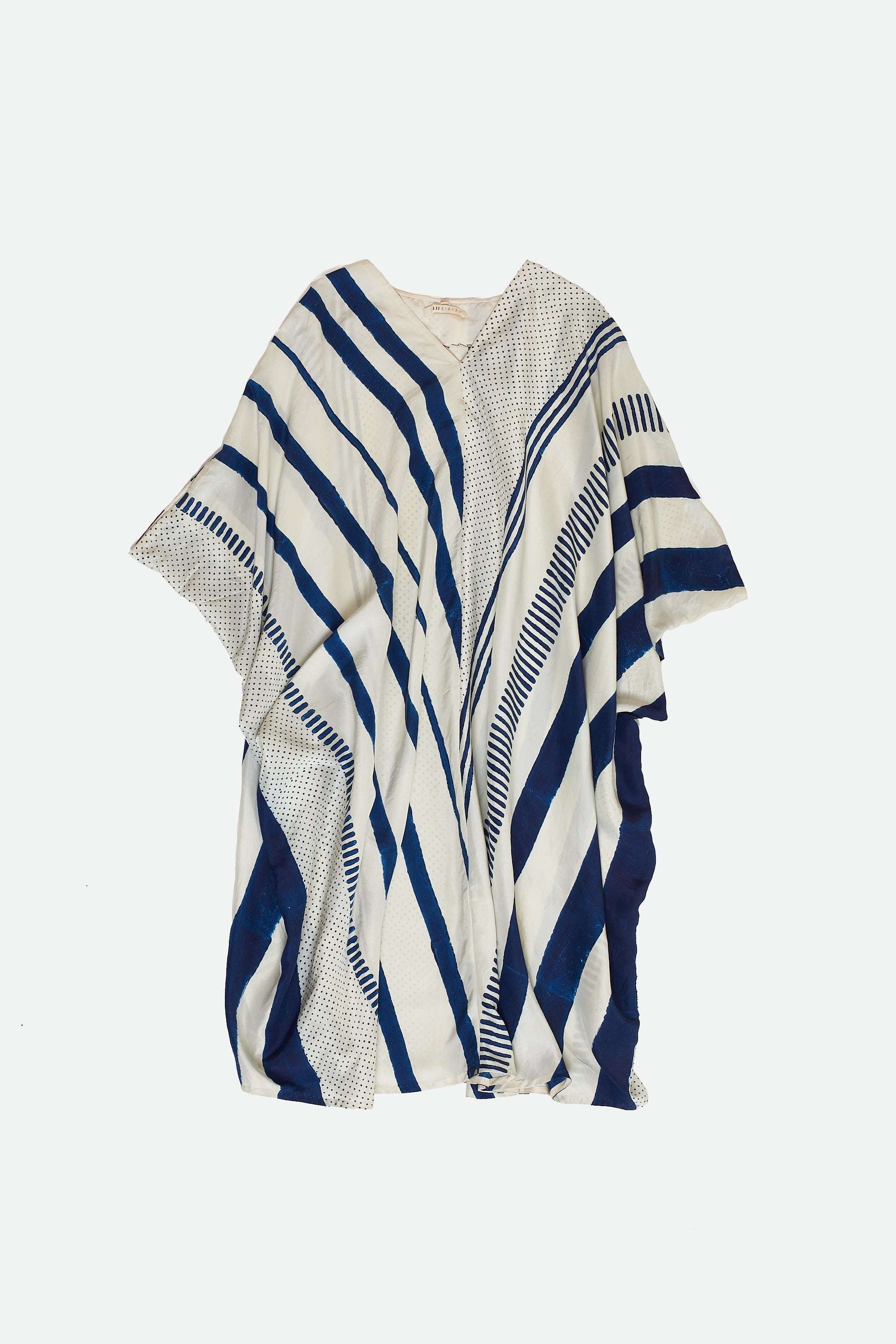 Block Printed Soft Silk Dress