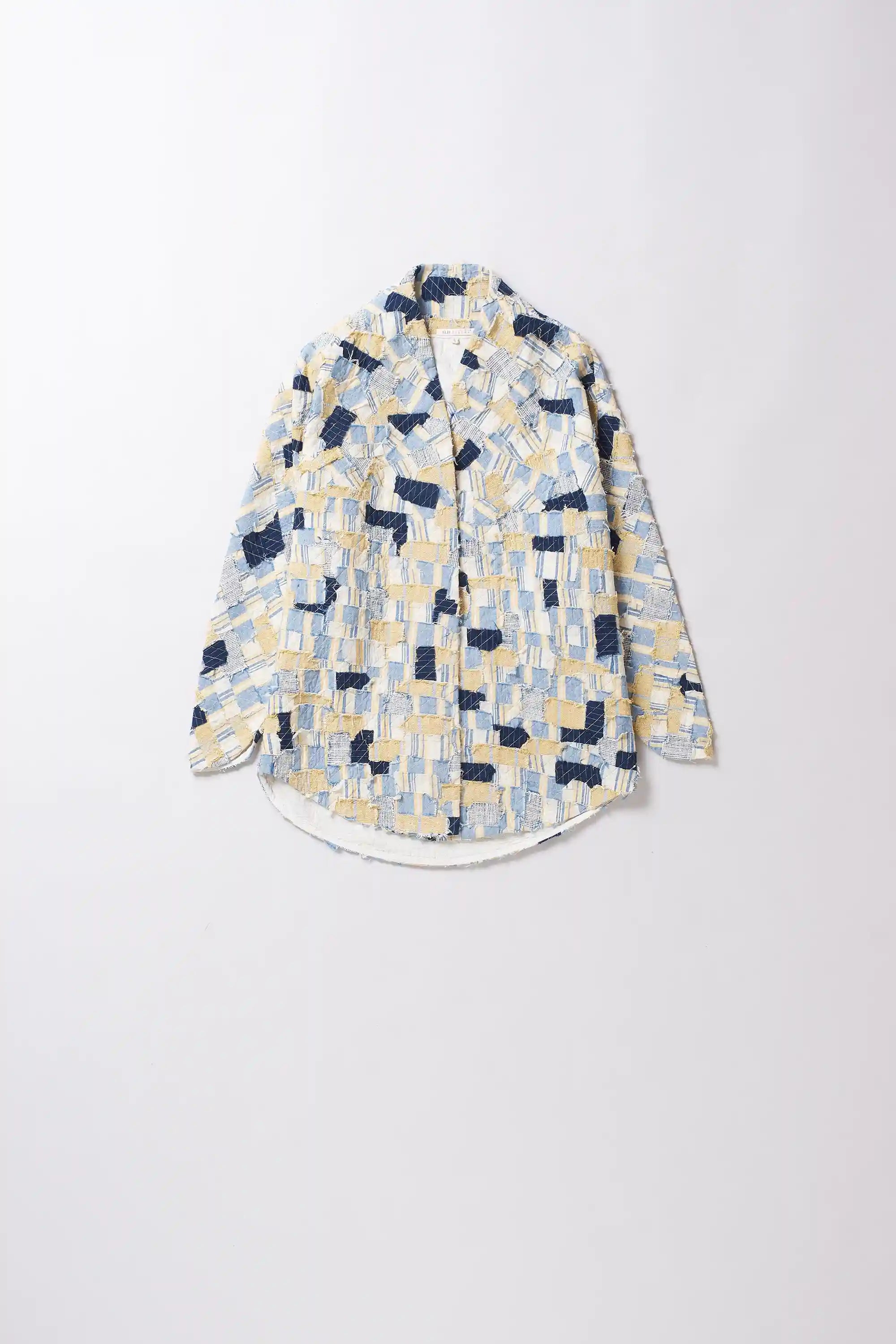 Cotton overshirt in multi colour