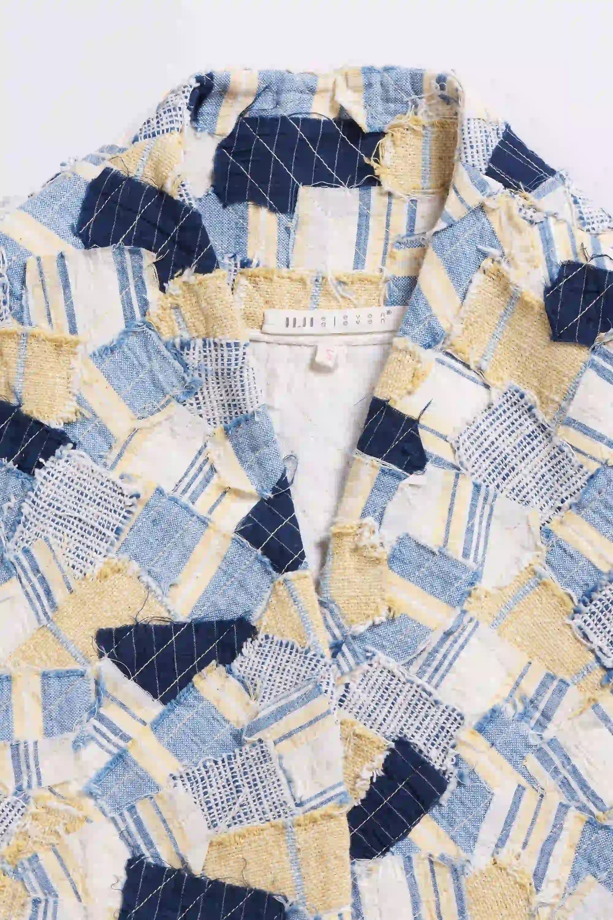 Fabric close-up with patchwork