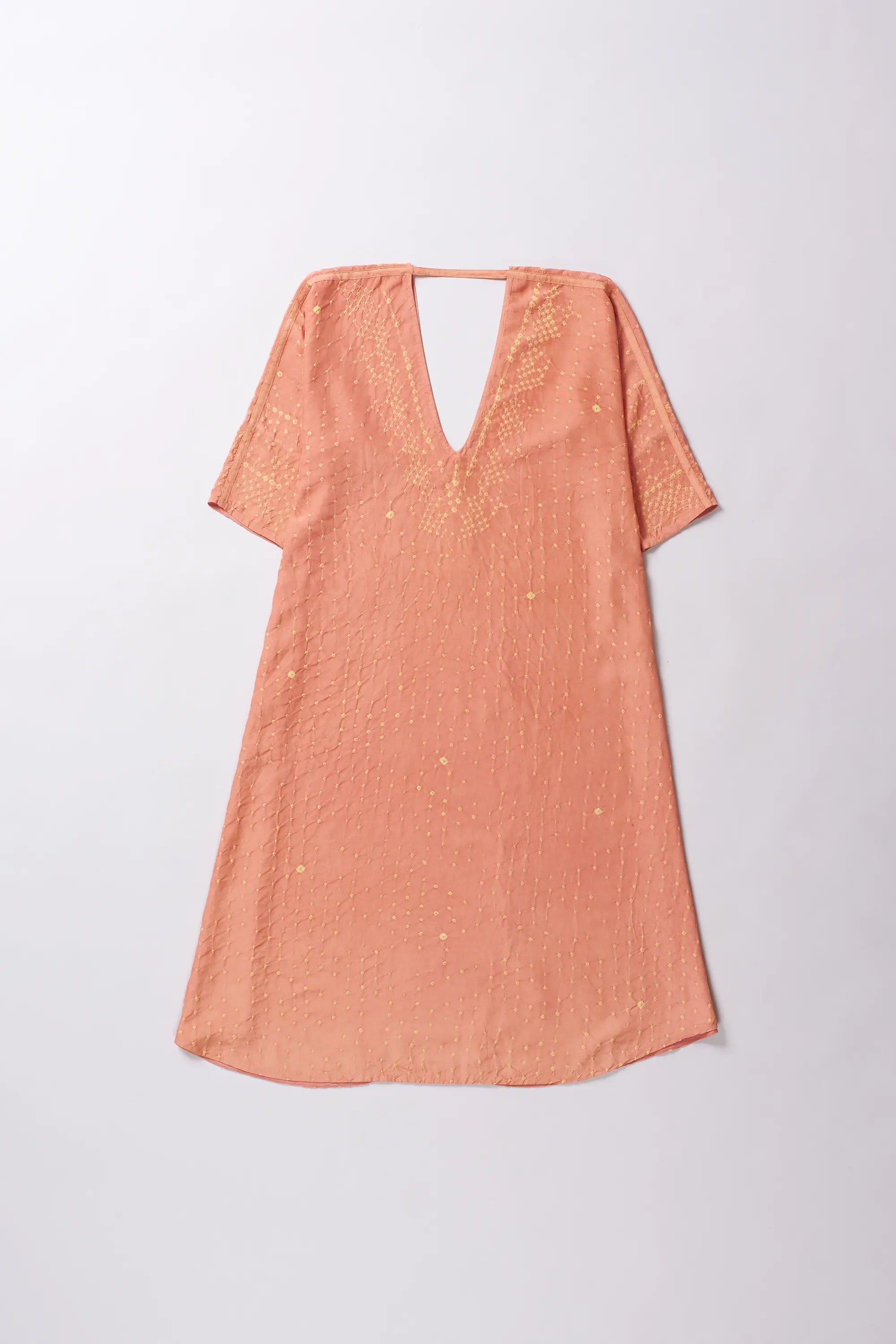 Tea Rose Multi Women Silk Dress