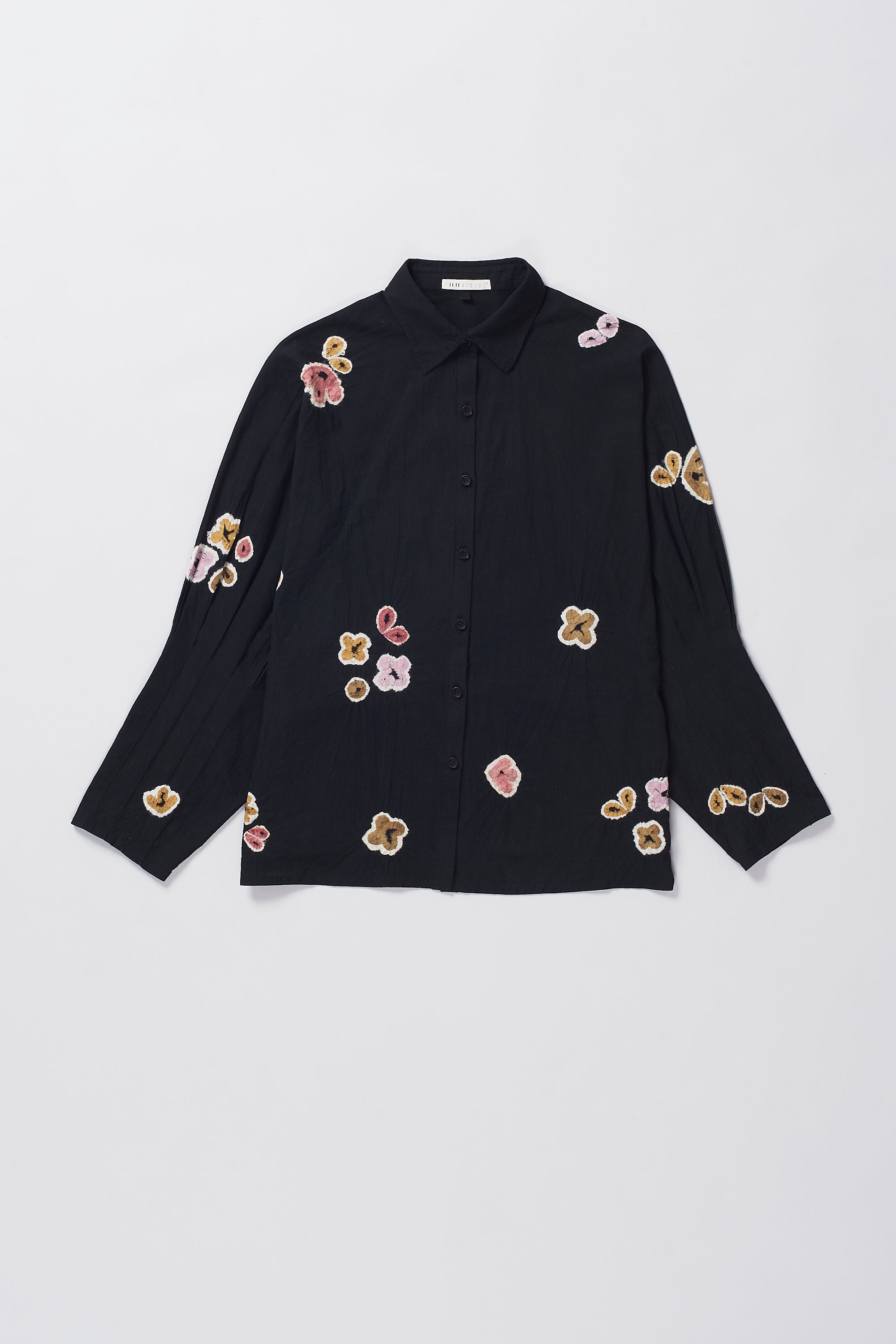 SHIBORI RAGLAN SLEEVE SHIRT