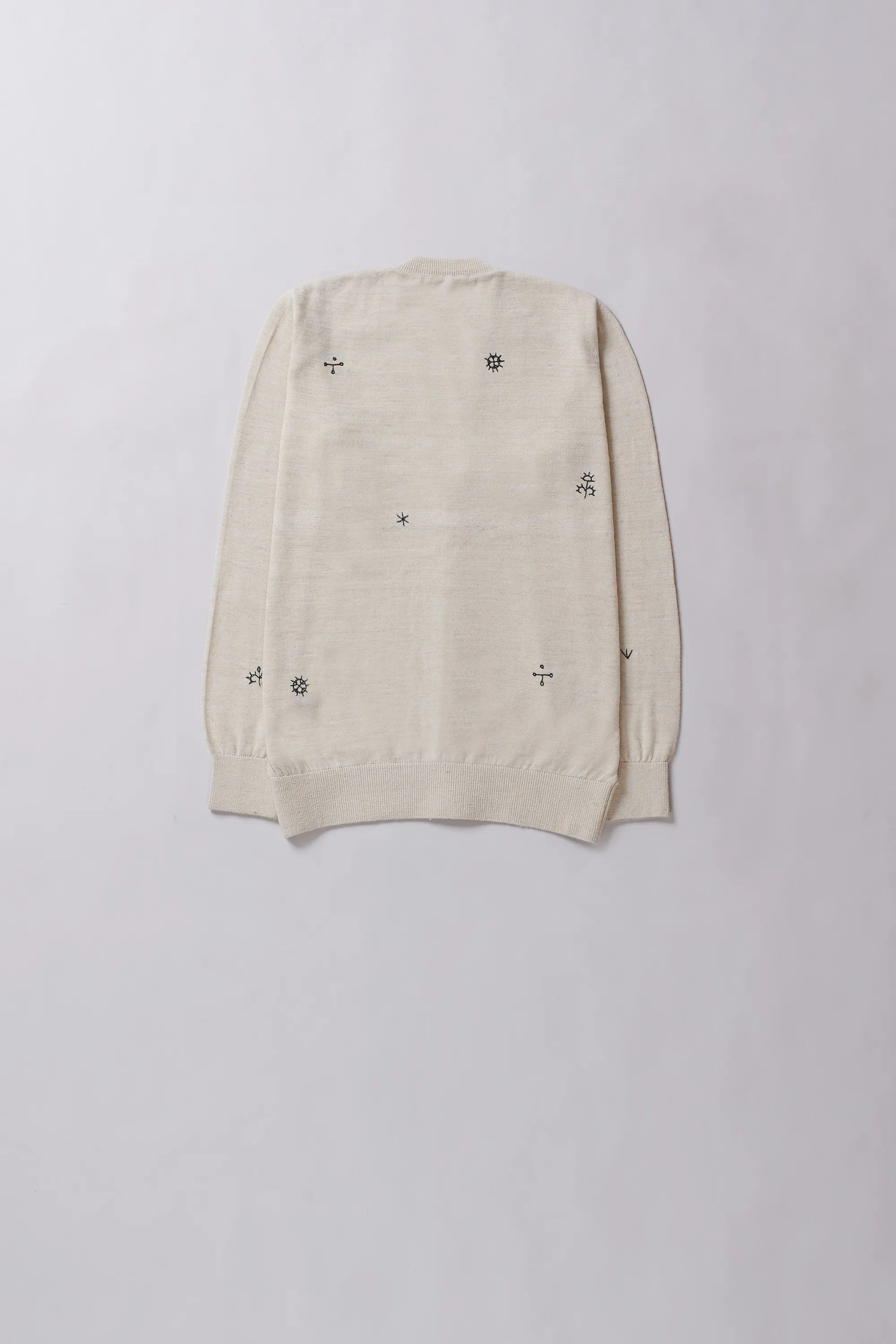 Ether Women's Ecru Embroidered Cardigan