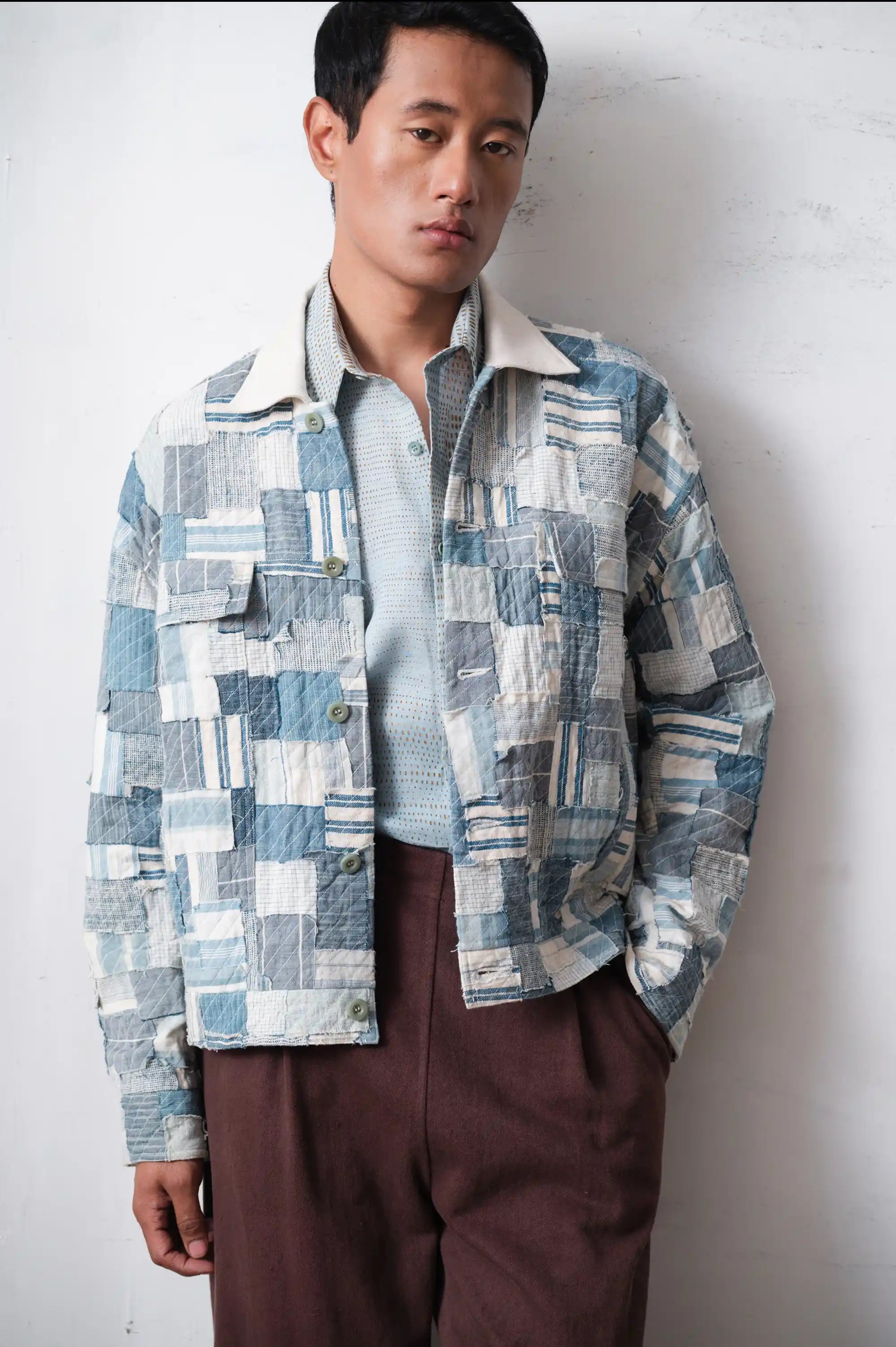 Reclaimed Indigo Patchwork Jacket