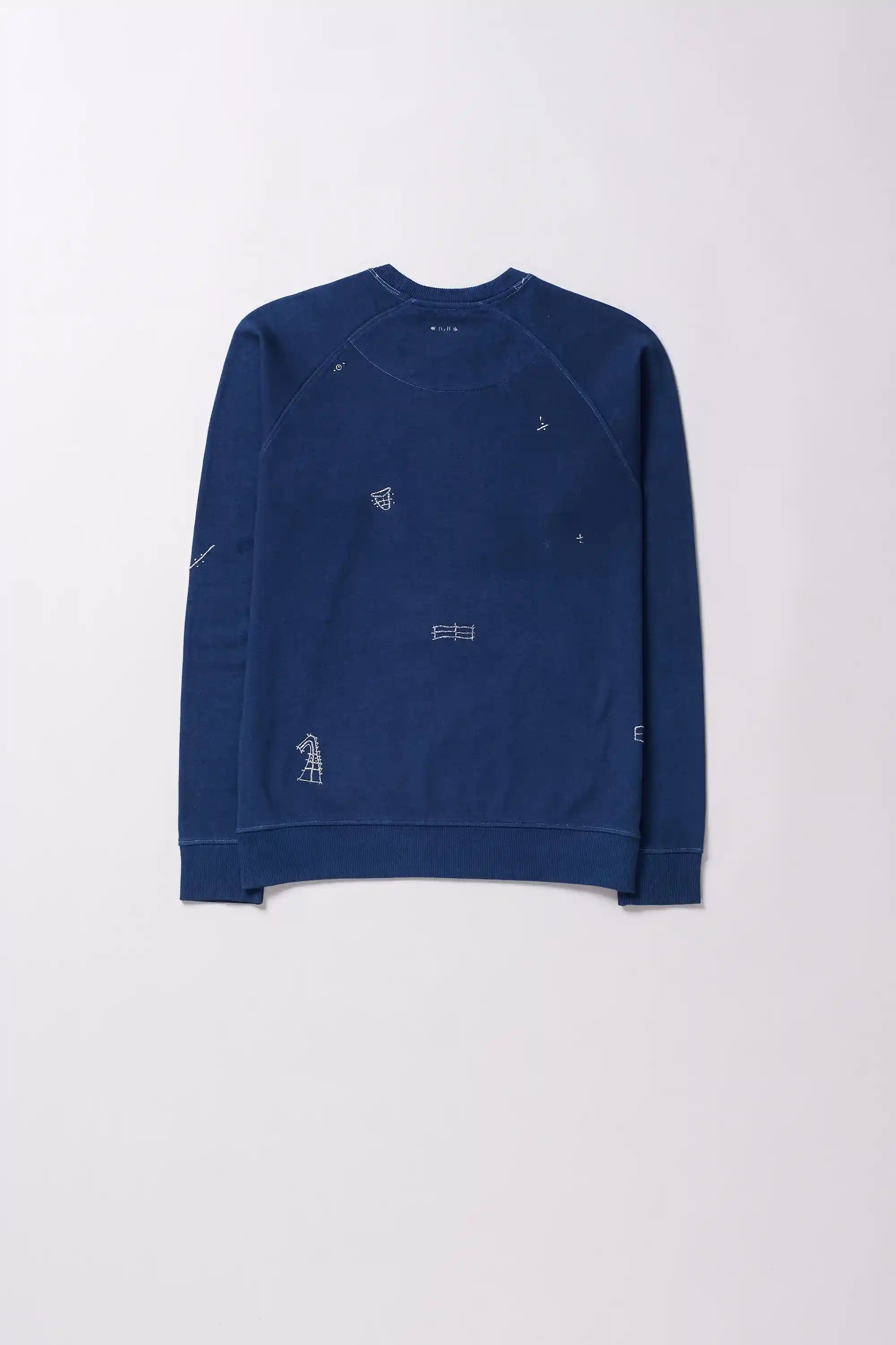 Detailed Sweatshirt in Medium Indigo