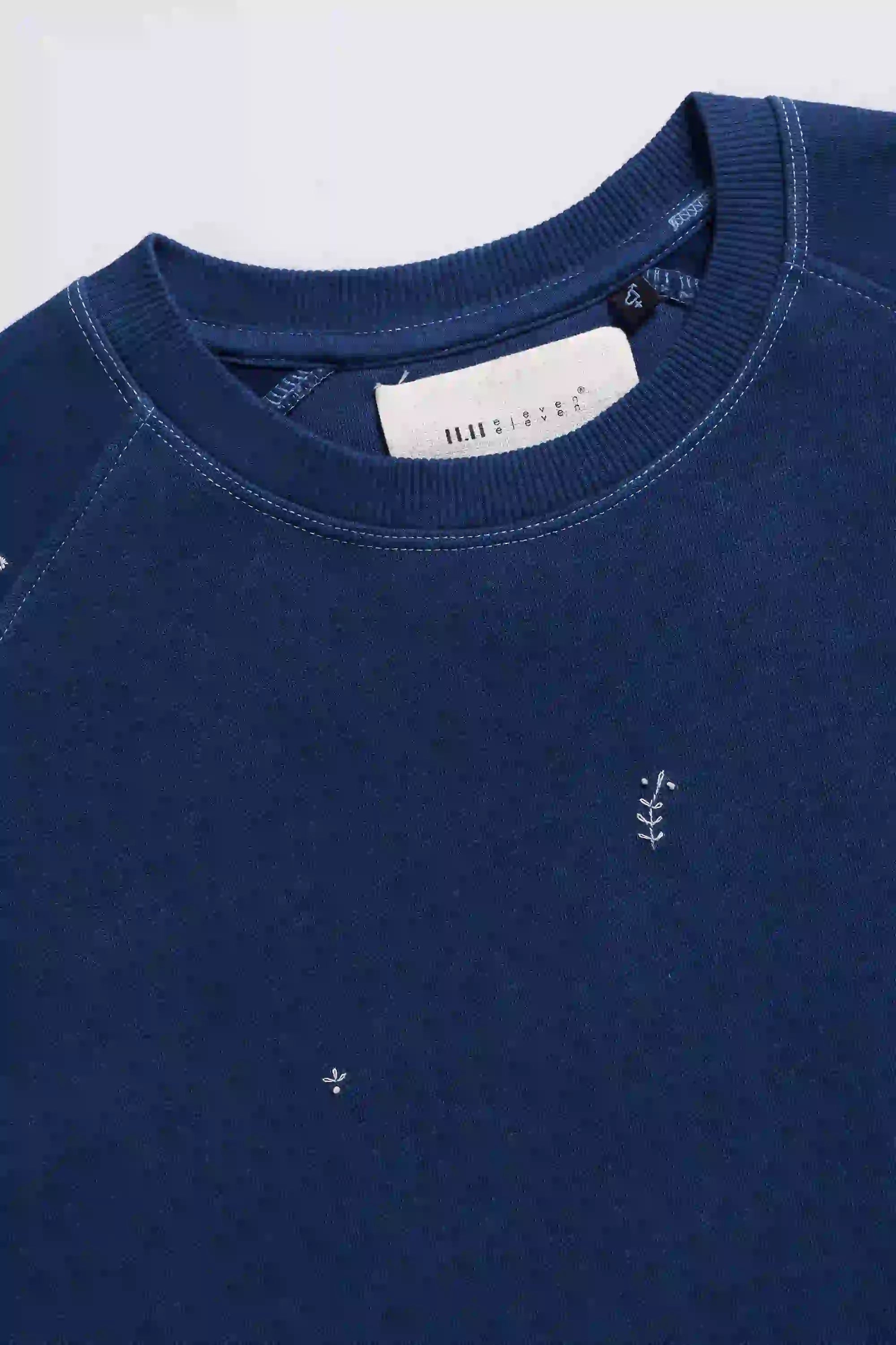 Detailed Sweatshirt in Medium Indigo