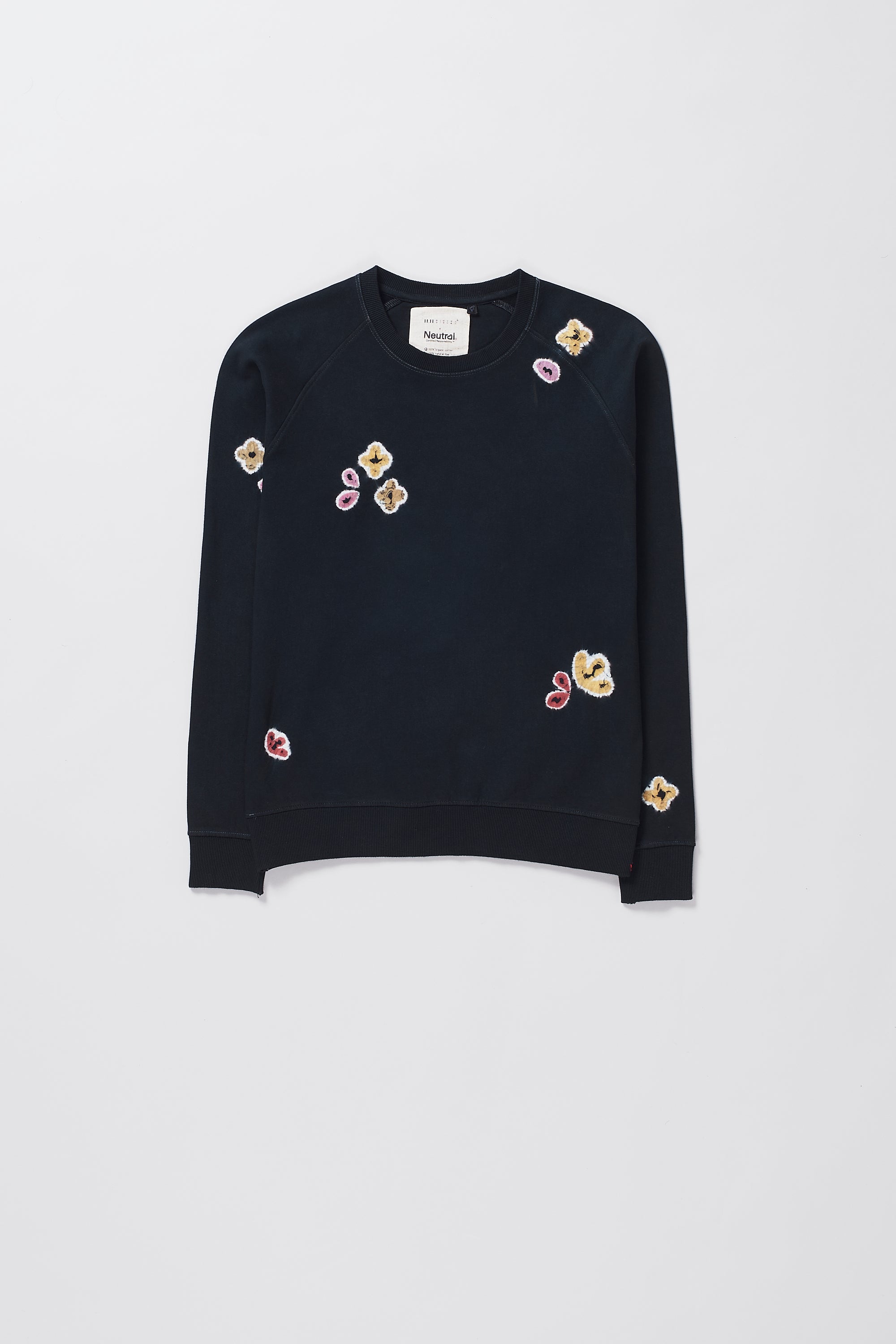 SHIBORI SWEATSHIRT IN BLACK