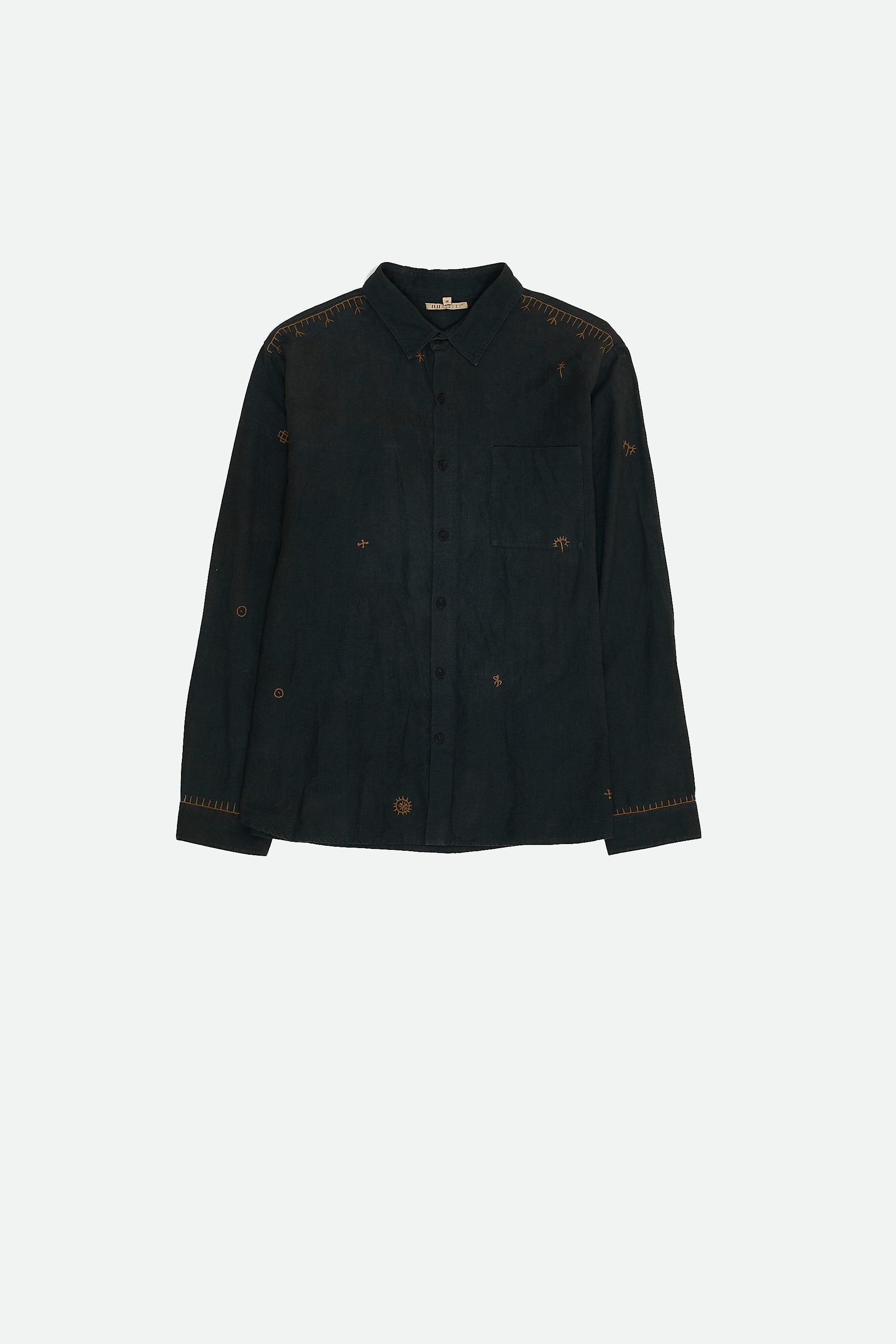 Midnight Indigo Cotton Unisex Shirt