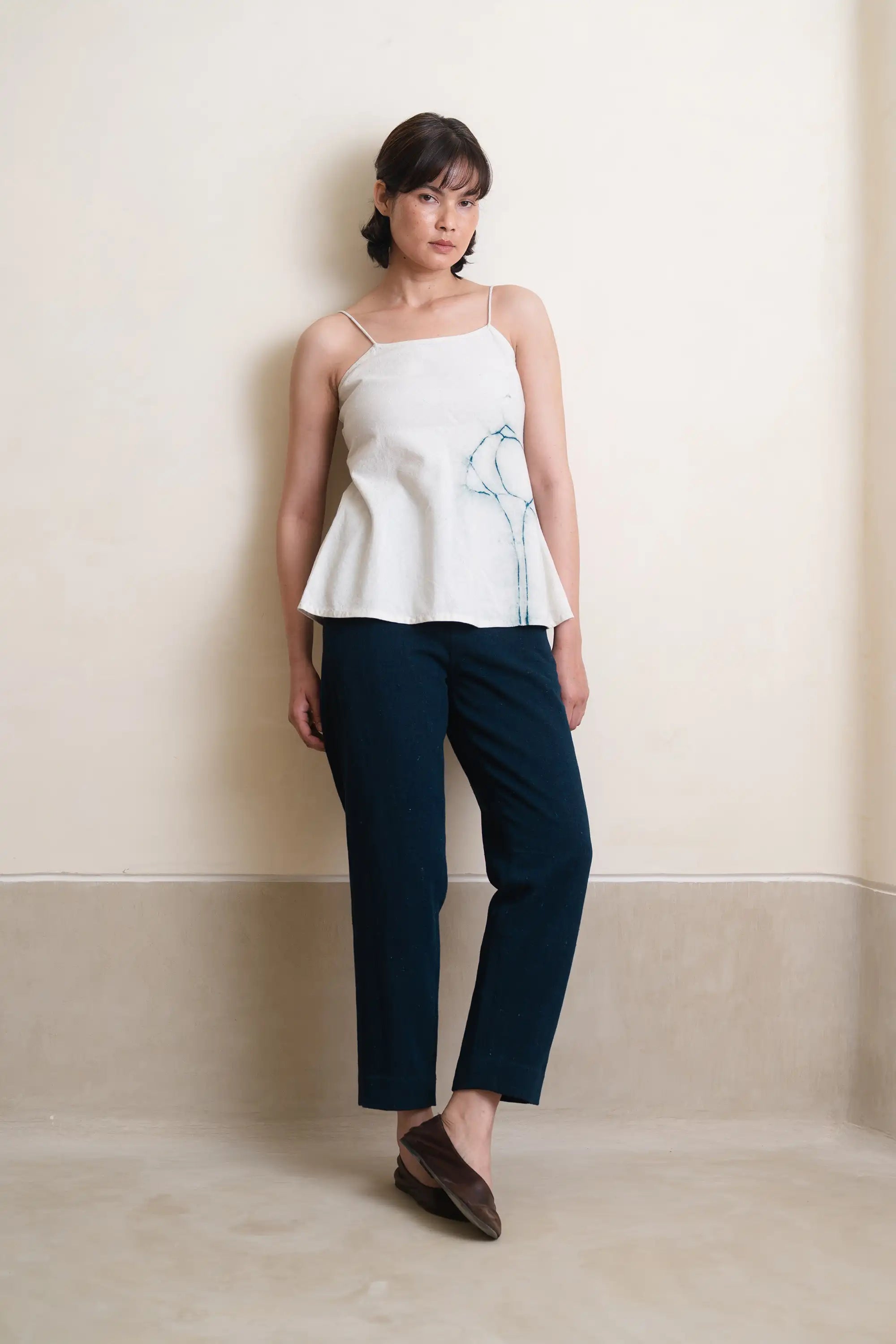 Orfeau Ecru Shibori Top