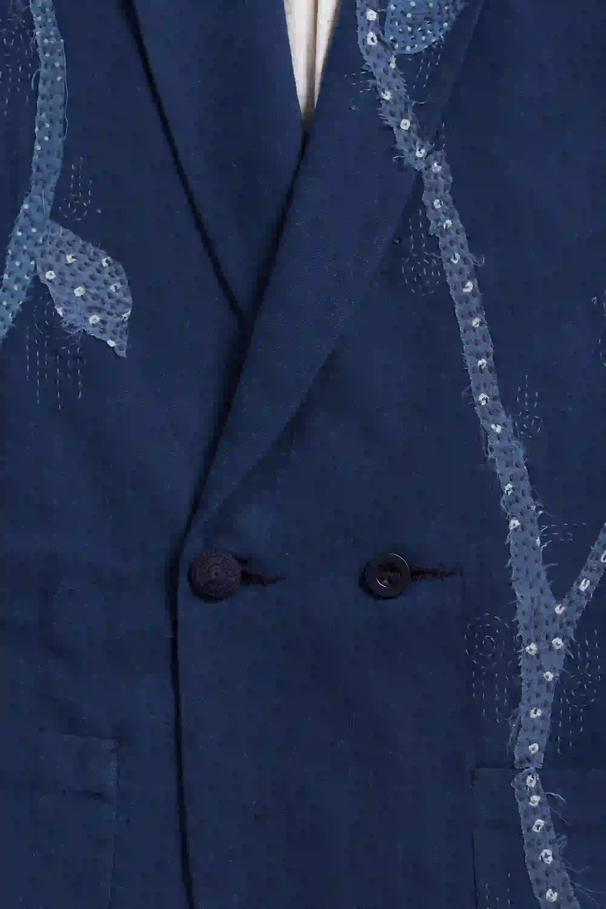 Fabric close-up with button