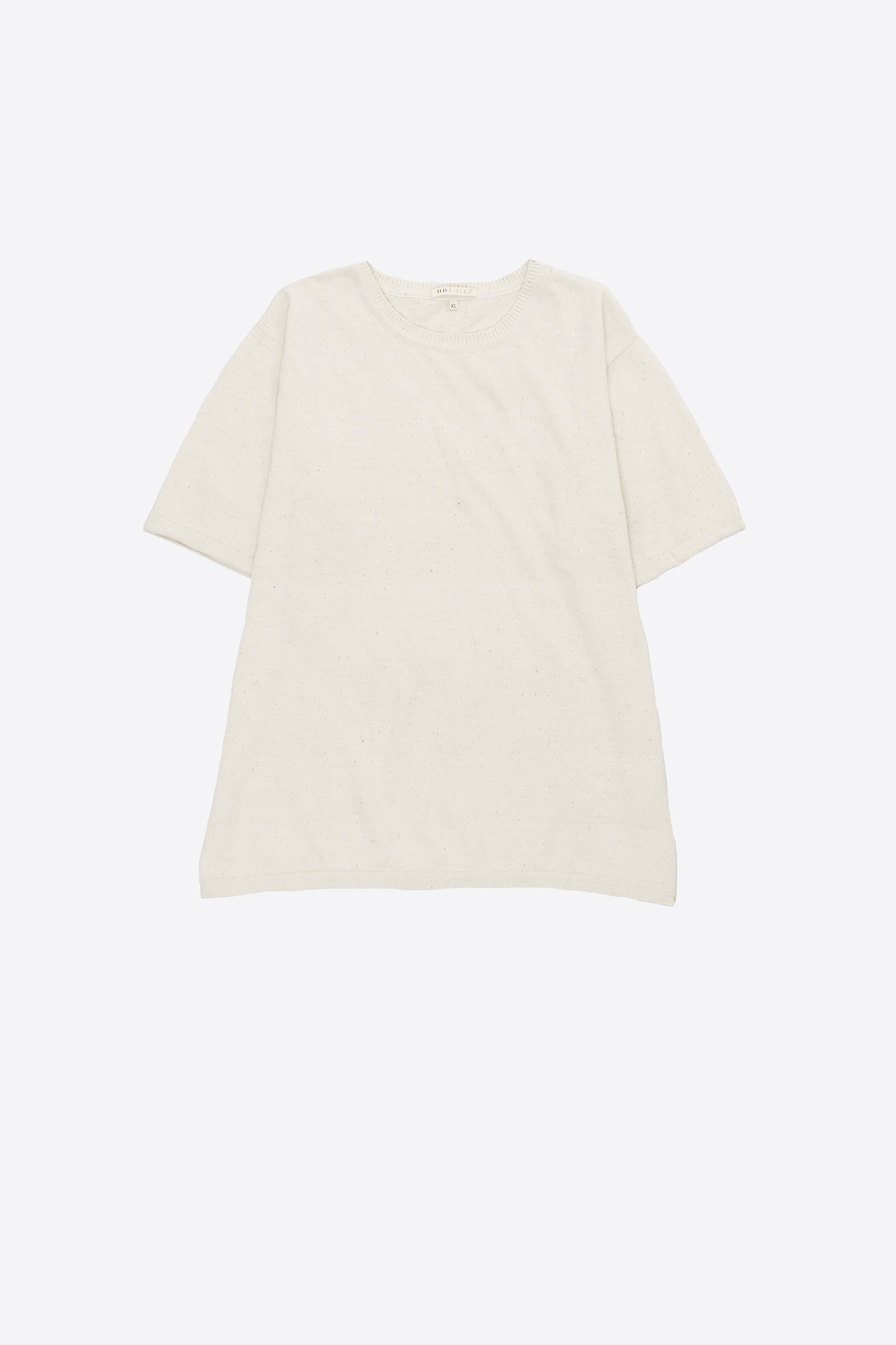 Unbleached Handspun Knit Half Sleeve T-Shirt